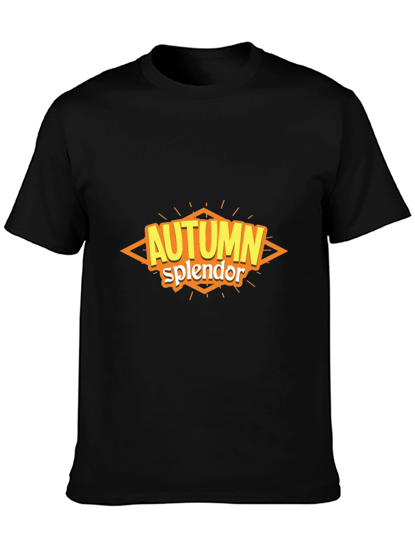 Autumn Splendor Graphic Tee - Black