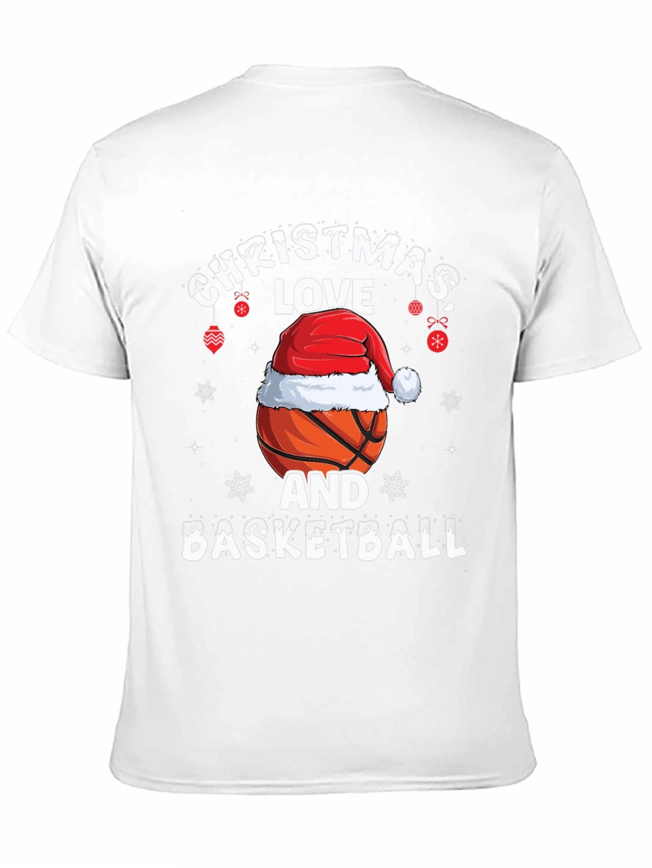 Christmas Basketball T-Shirt: Holiday Love Tee