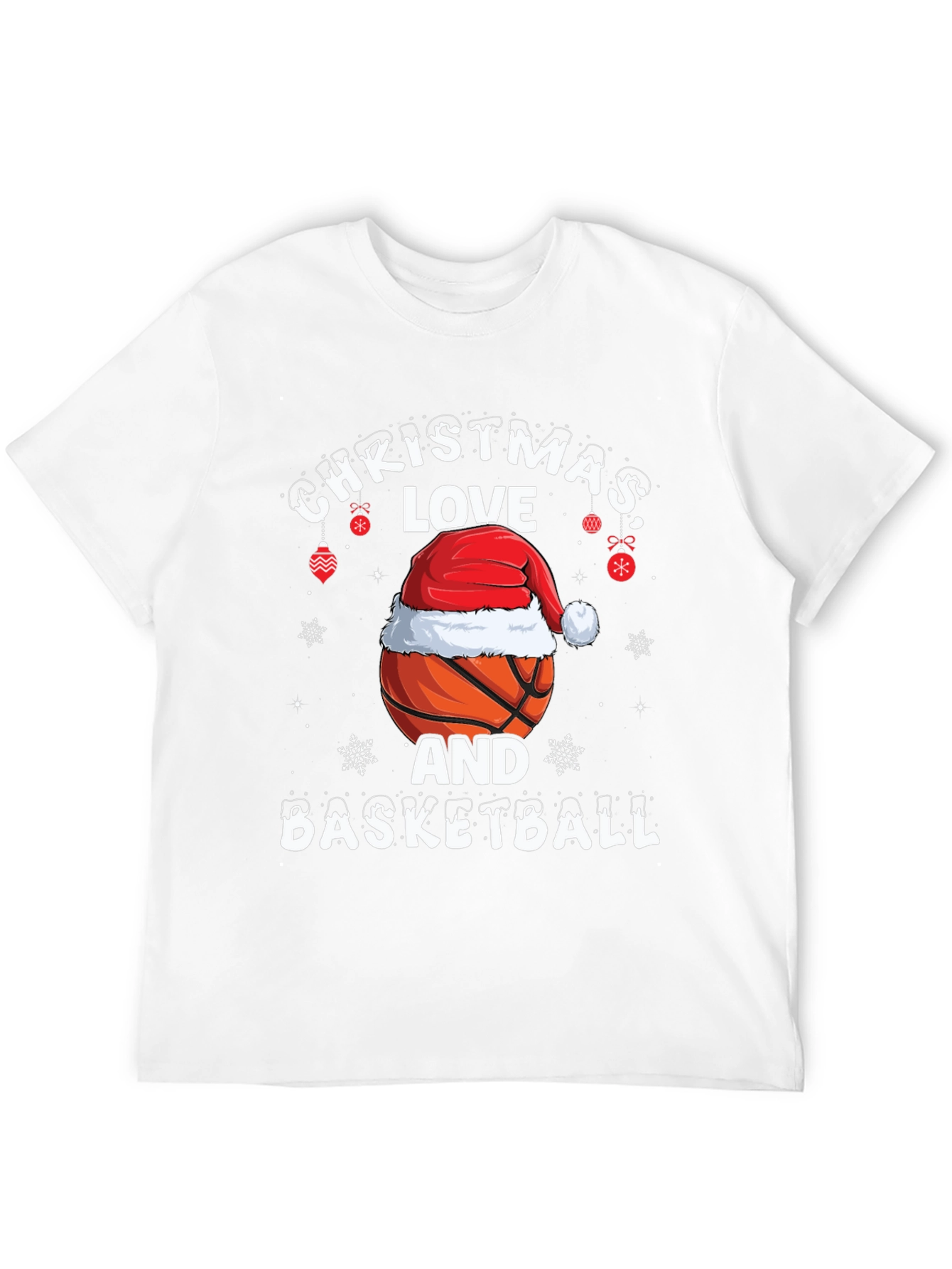 Christmas Basketball T-Shirt: Holiday Love Tee