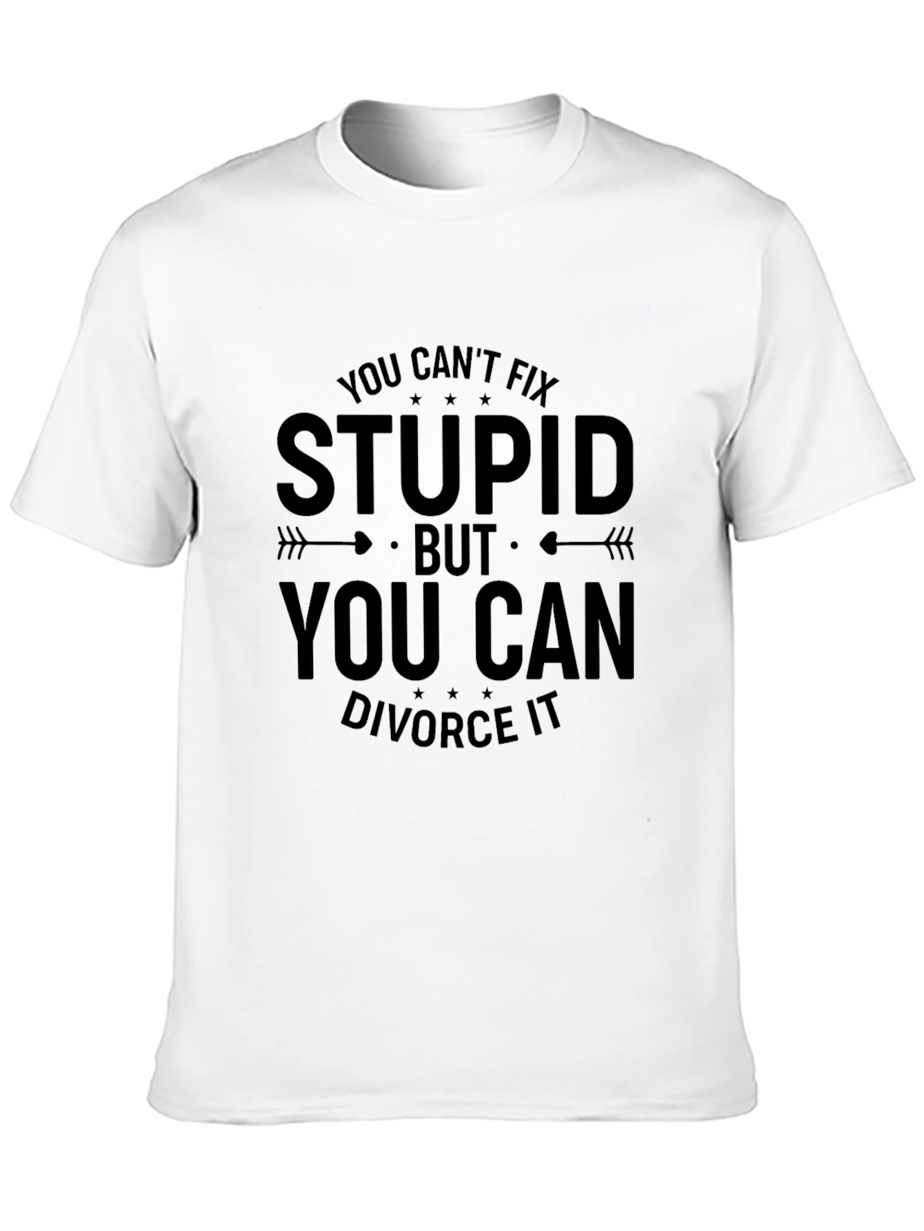 Funny Divorce Saying Black T-Shirt