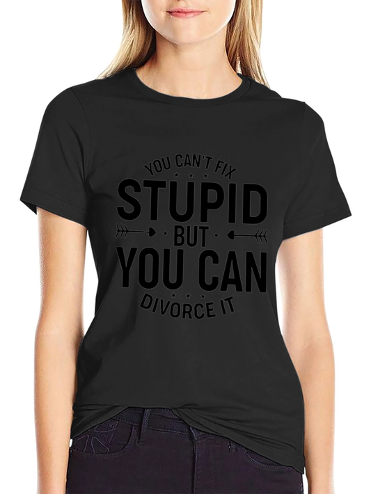 Funny Divorce Saying Black T-Shirt