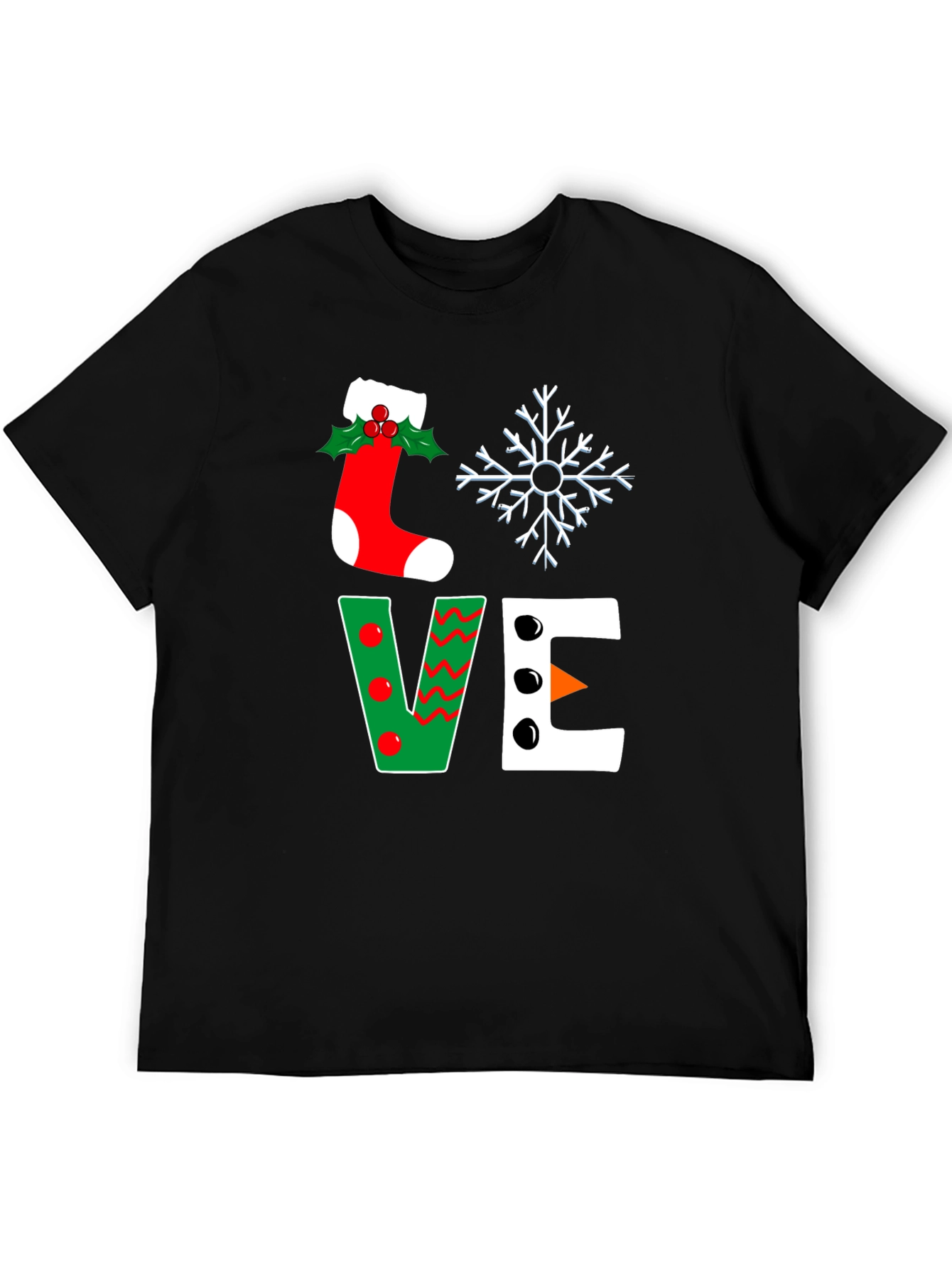 Festive Love Christmas Graphic T-Shirt