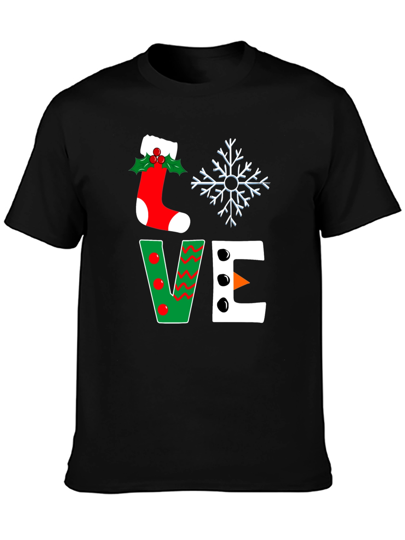 Festive Love Christmas Graphic T-Shirt