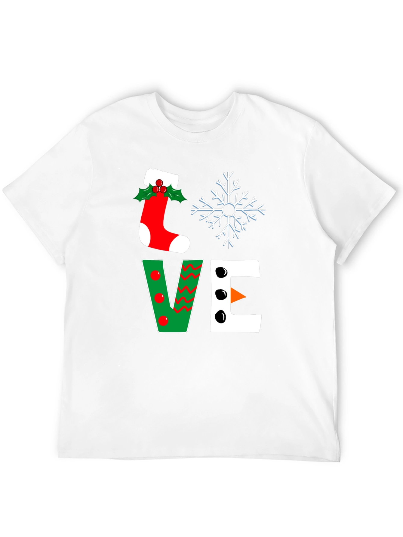 Festive Love Christmas Graphic T-Shirt