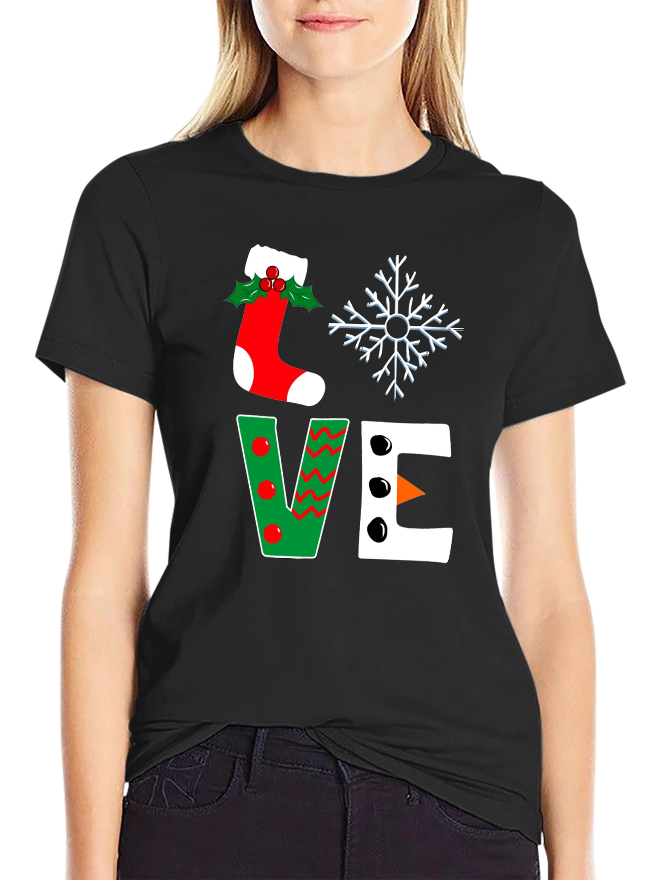 Festive Love Christmas Graphic T-Shirt