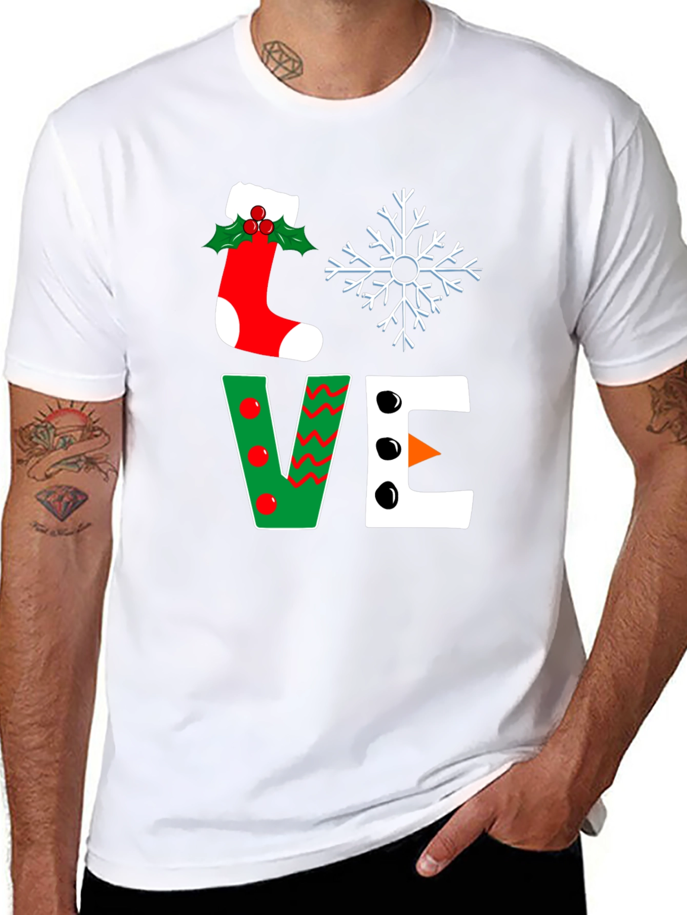 Festive Love Christmas Graphic T-Shirt