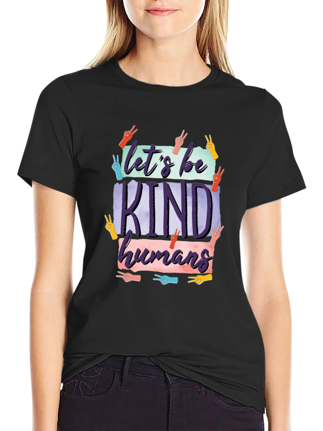 Lets Be Kind Humans Graphic T-Shirt