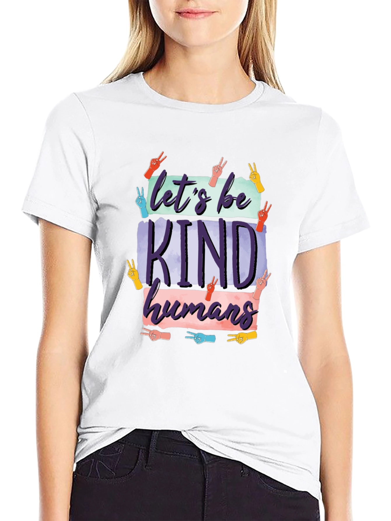 Lets Be Kind Humans Graphic T-Shirt