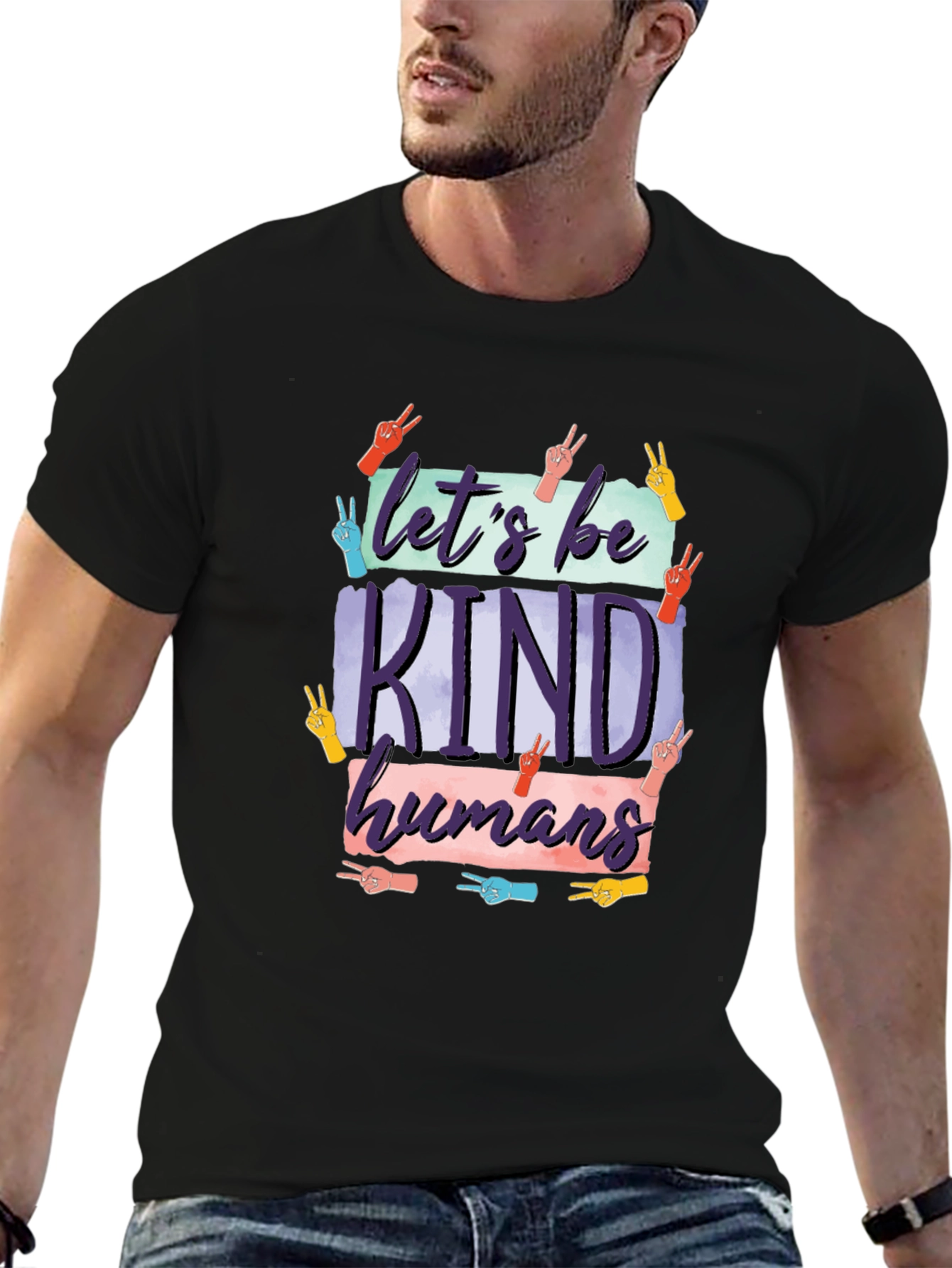 Lets Be Kind Humans Graphic T-Shirt