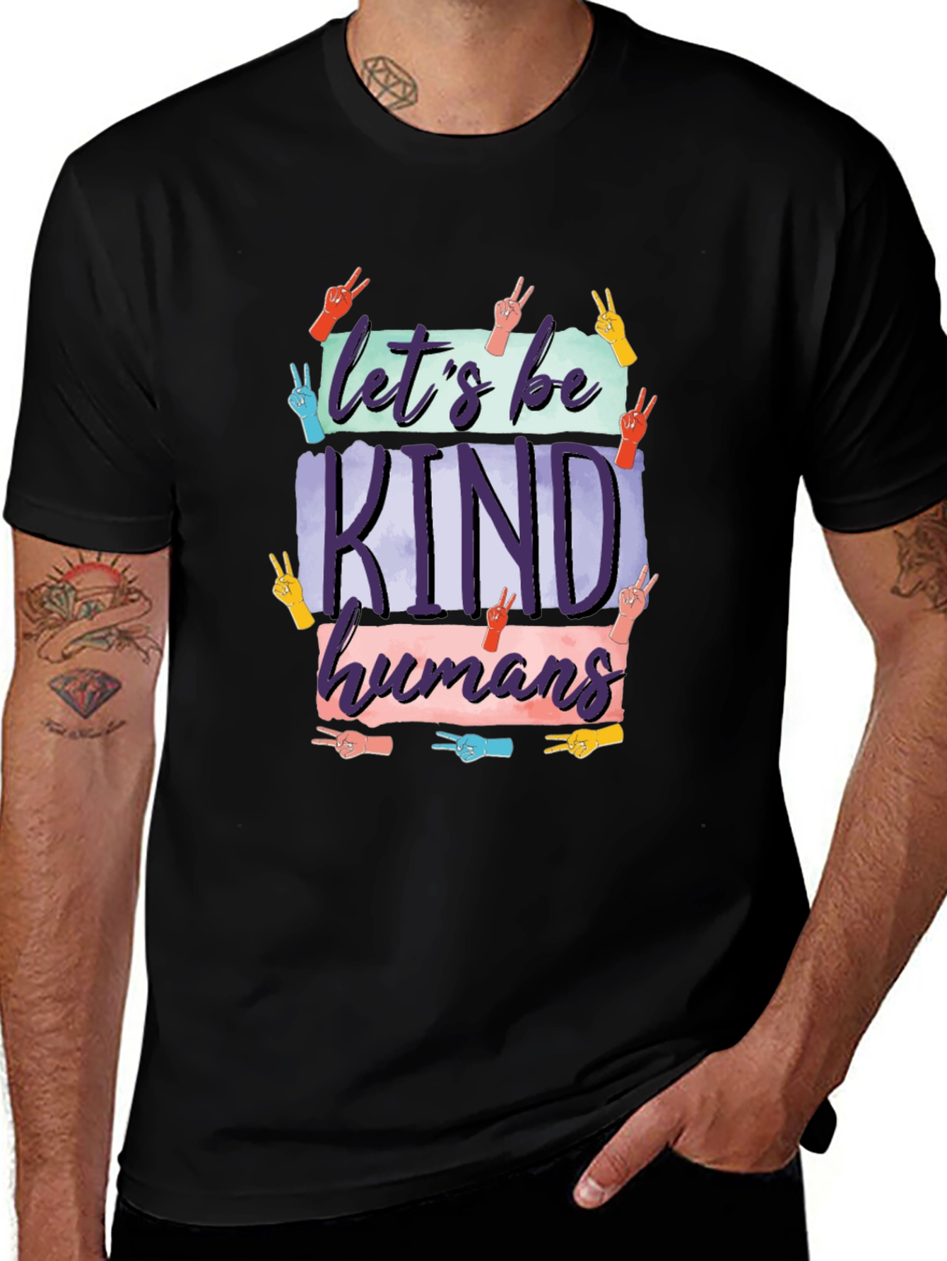 Lets Be Kind Humans Graphic T-Shirt