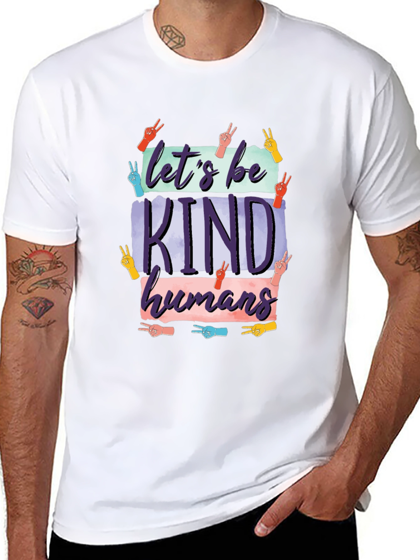Lets Be Kind Humans Graphic T-Shirt