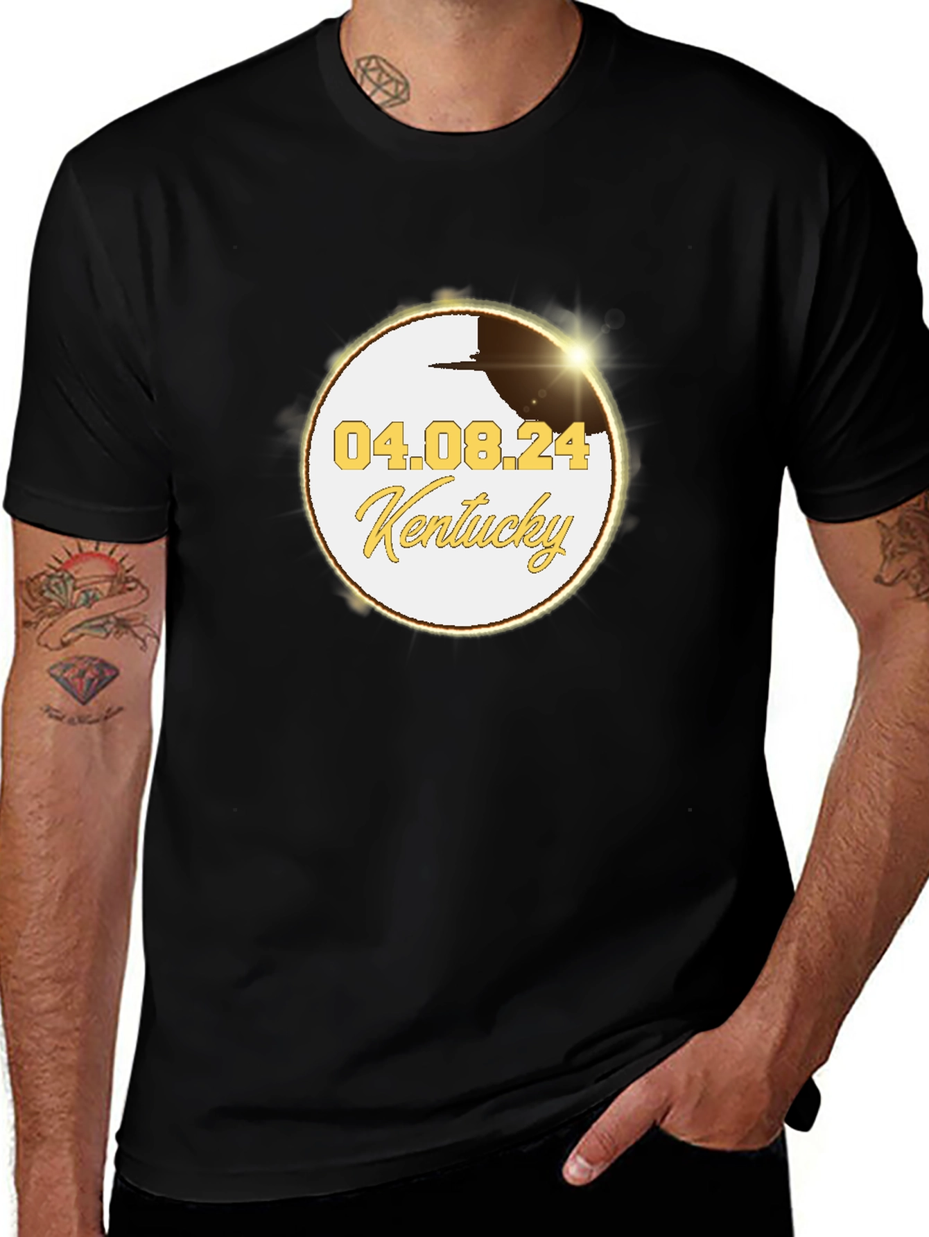 Kentucky Eclipse 2024 Black T-Shirt