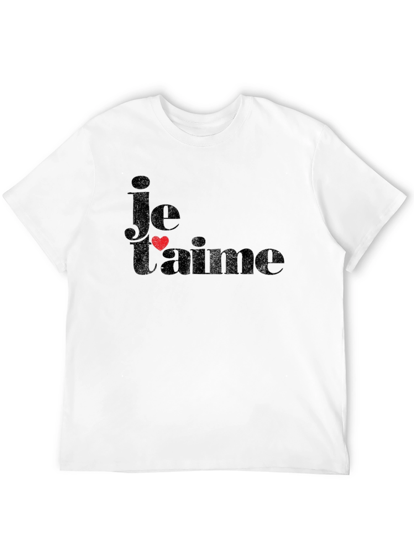 Je Taime Black T-Shirt