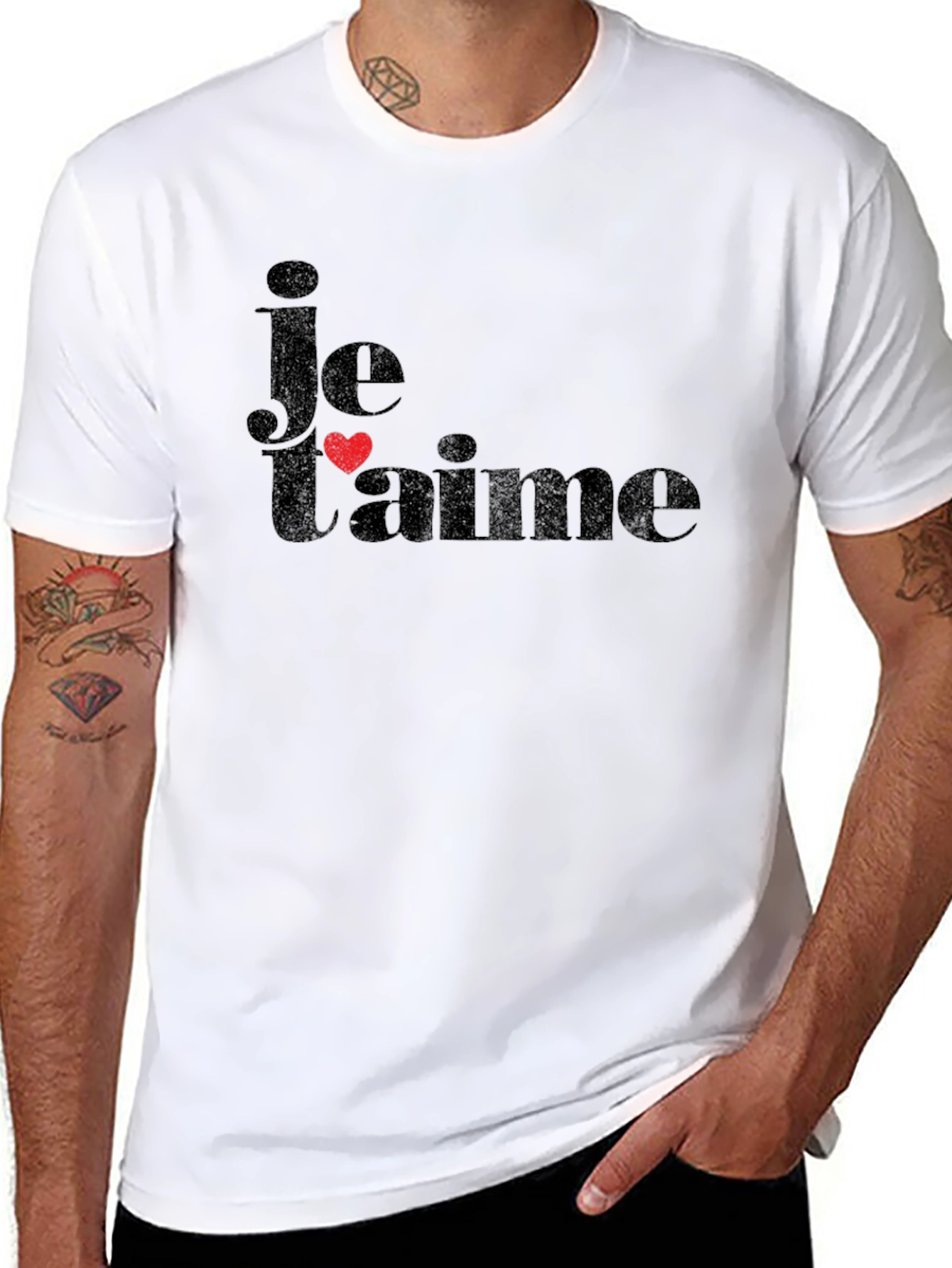 Je Taime Black T-Shirt