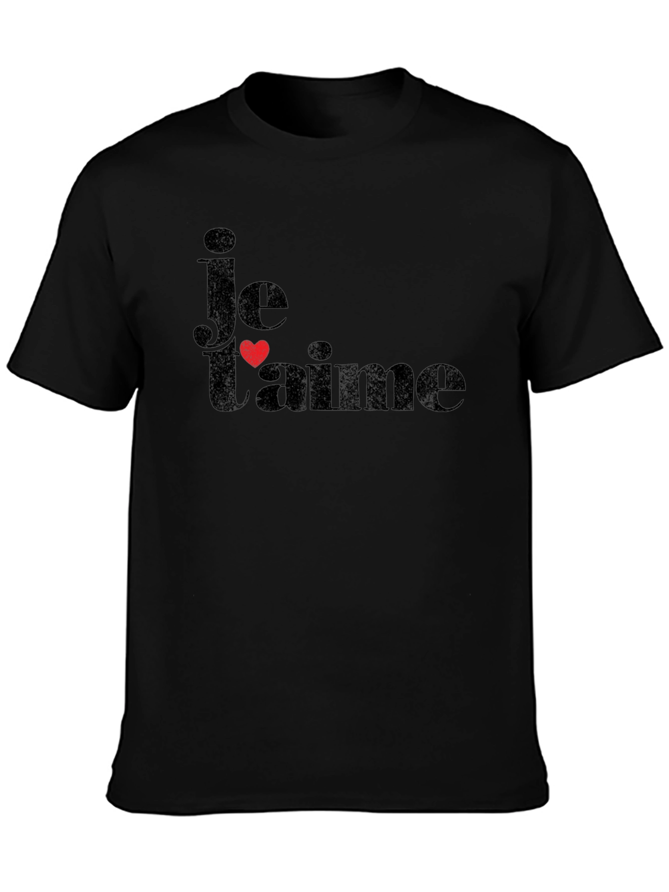 Je Taime Black T-Shirt