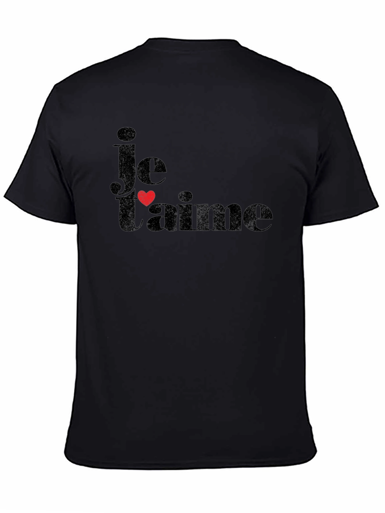 Je Taime Black T-Shirt