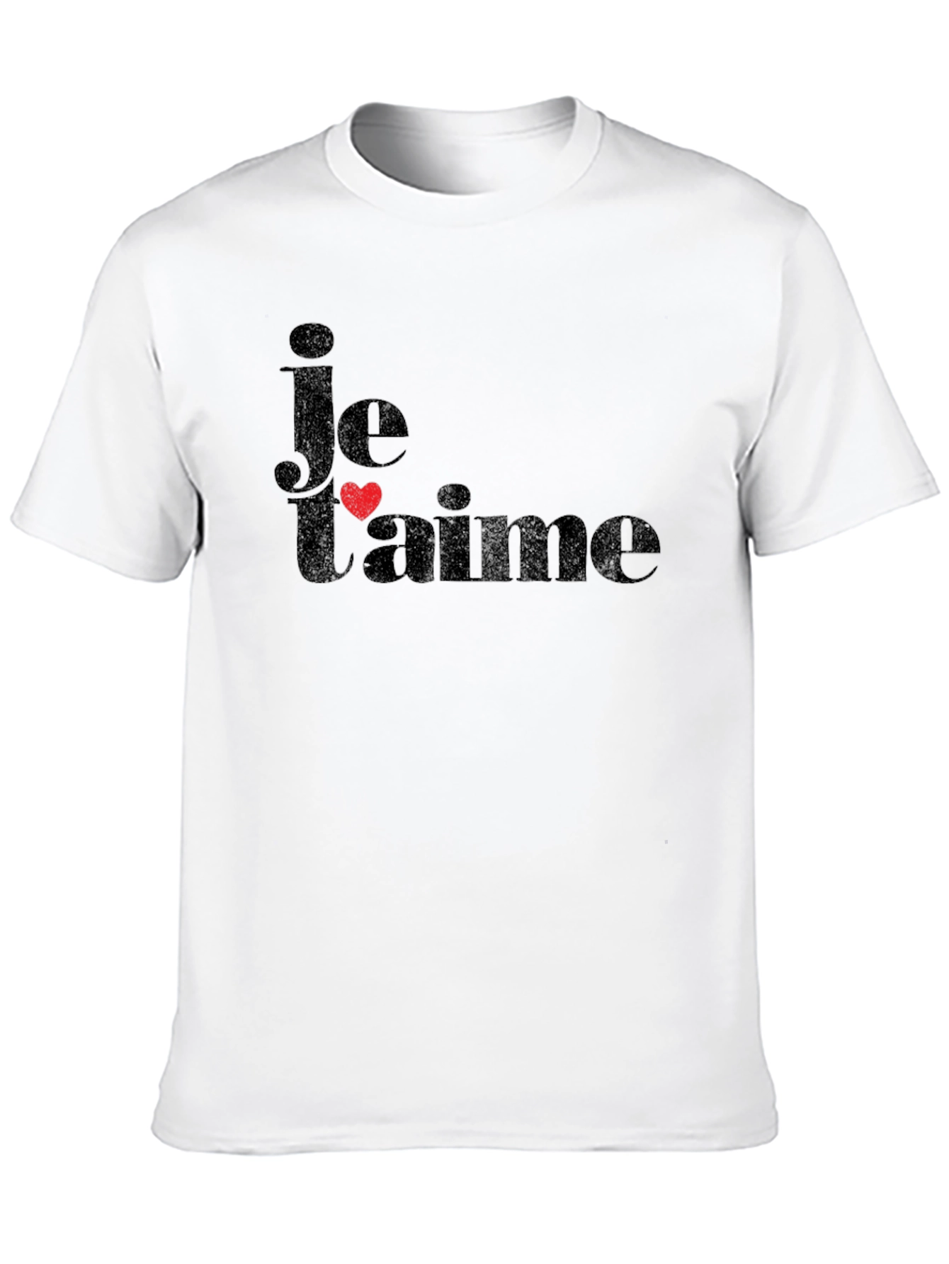 Je Taime Black T-Shirt