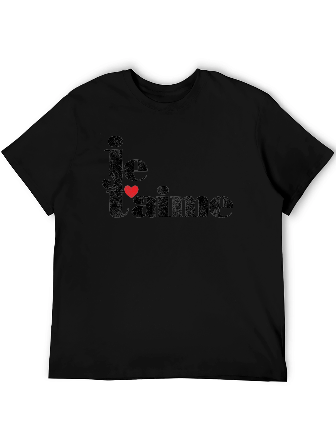 Je Taime Black T-Shirt