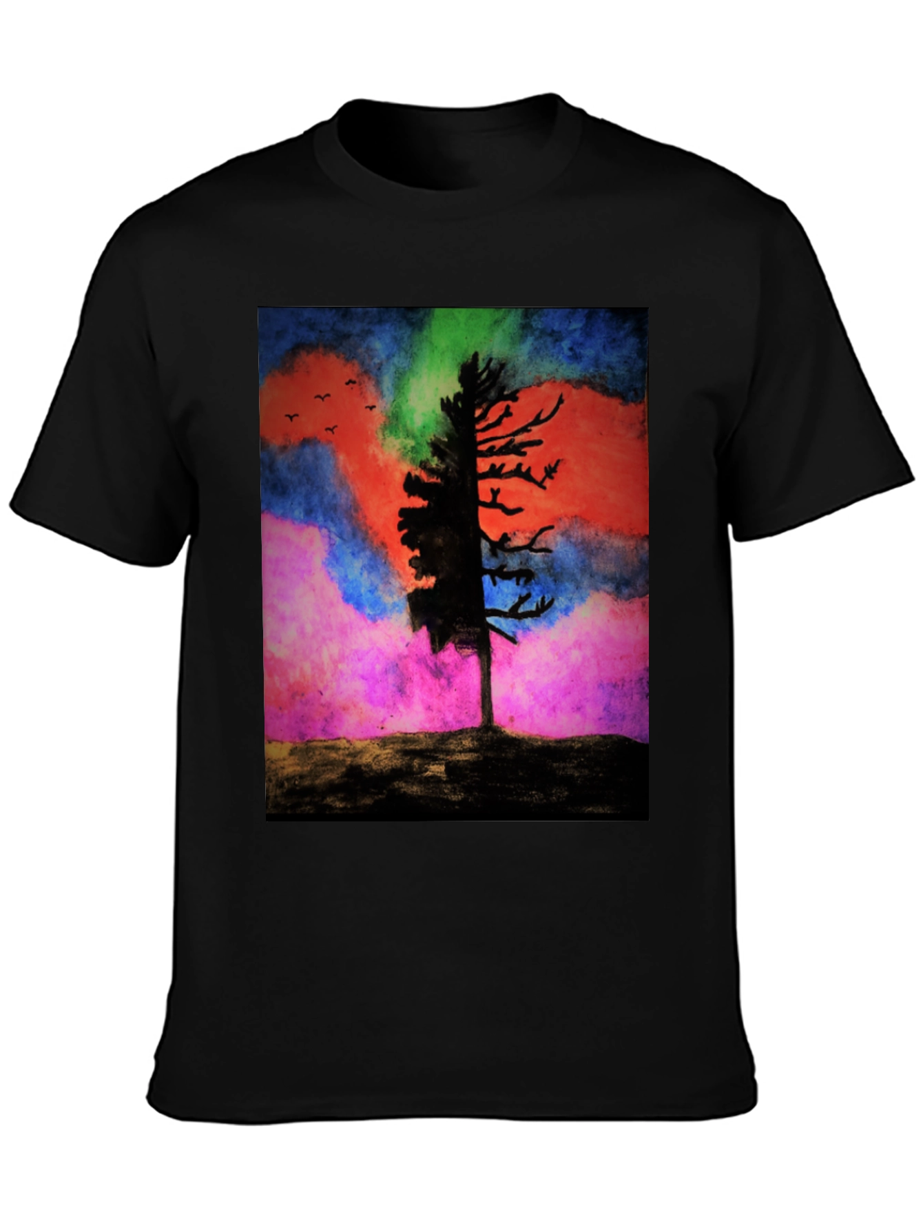 Abstract Tree Graphic T-Shirt - Nature Inspired Tee