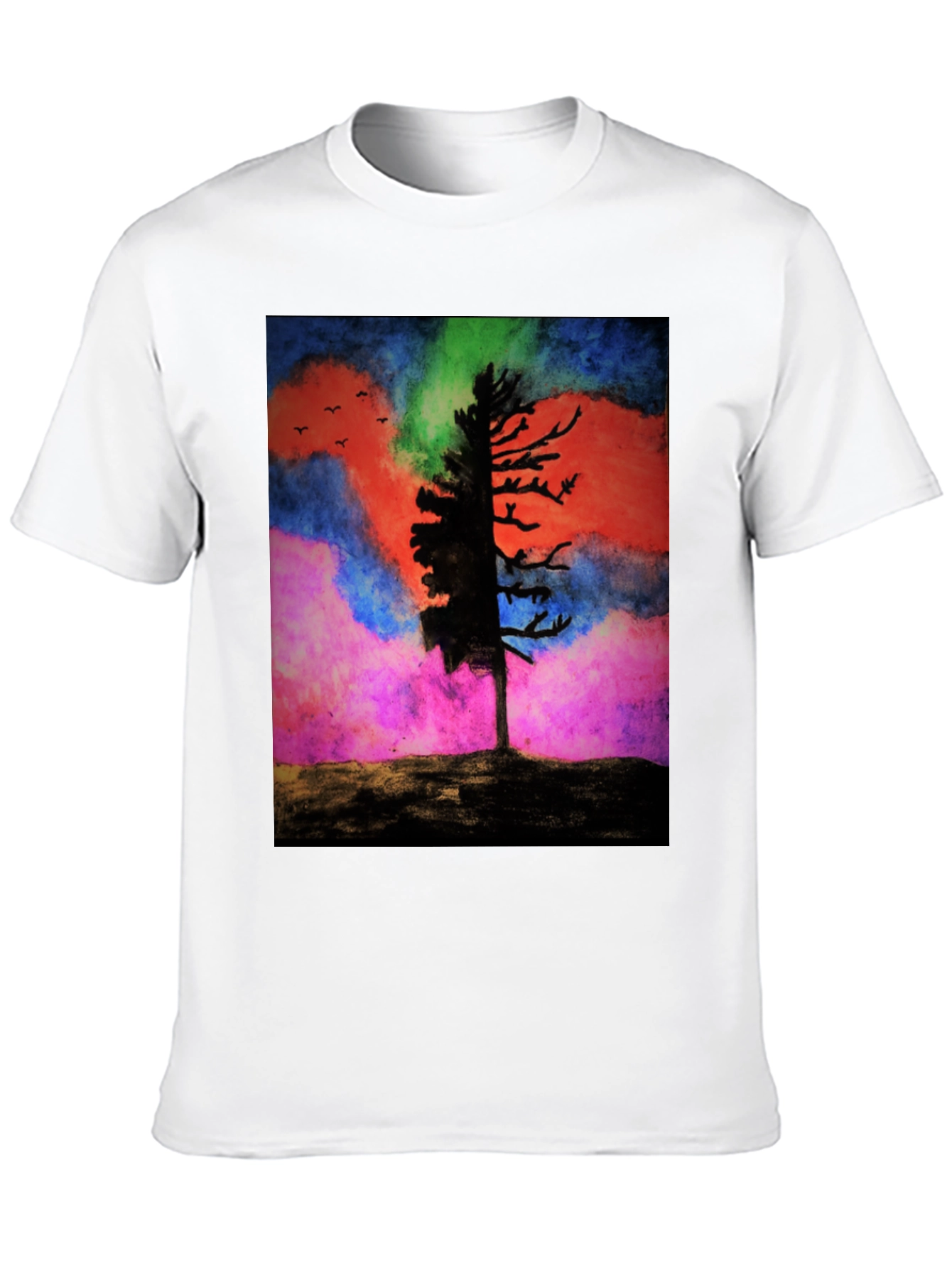 Abstract Tree Graphic T-Shirt - Nature Inspired Tee