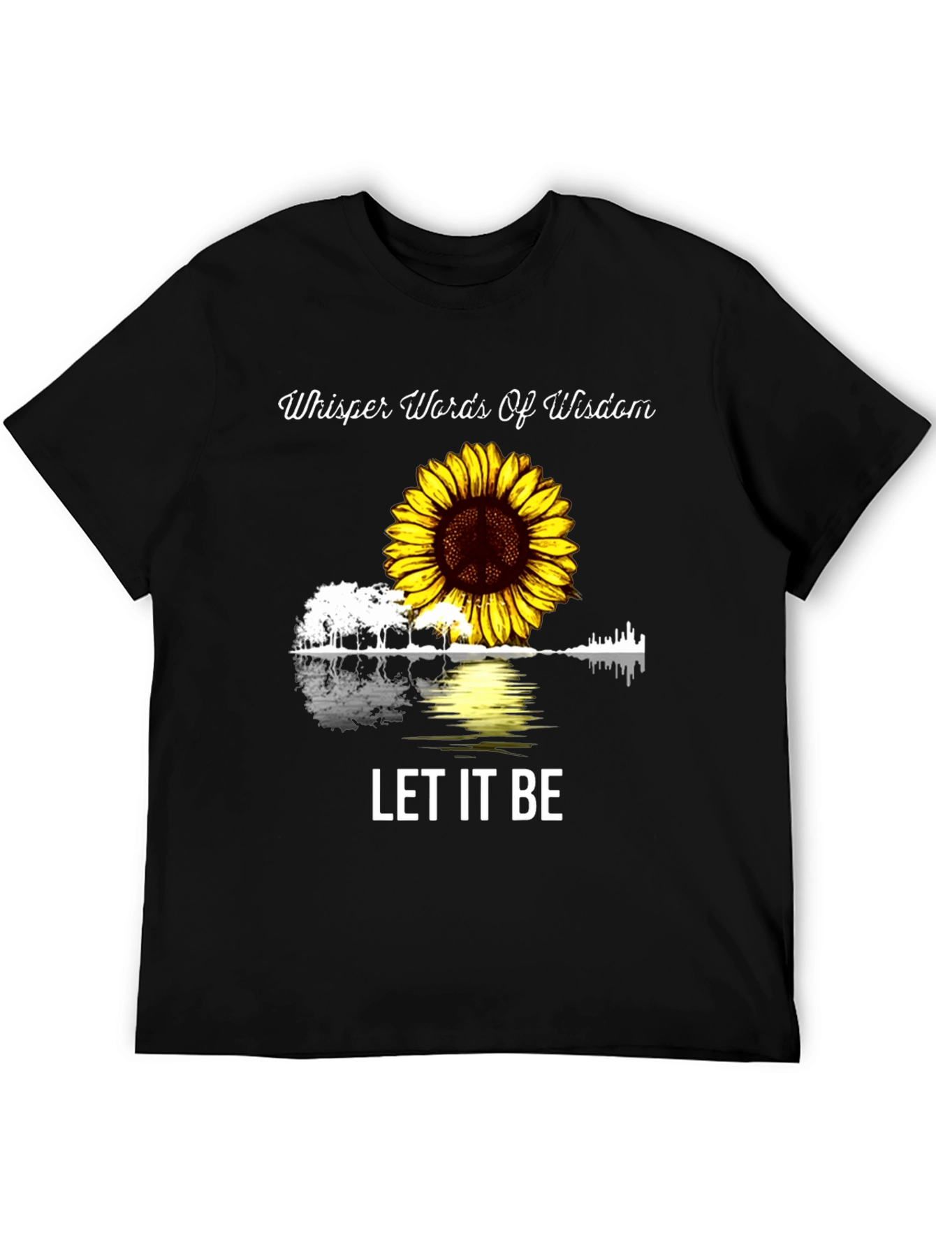 Whisper Words of Wisdom Sunflower Guitar T-Shirt