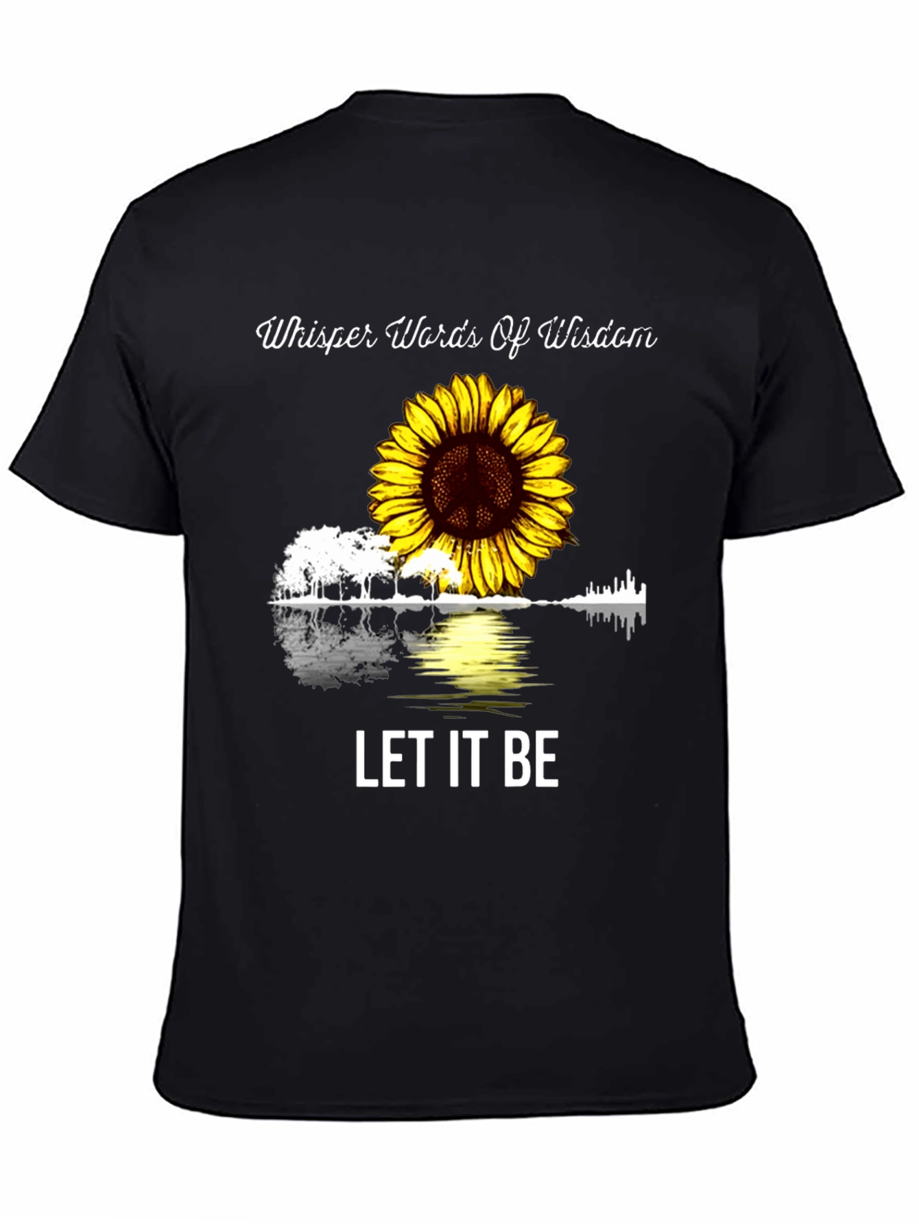 Whisper Words of Wisdom Sunflower Guitar T-Shirt