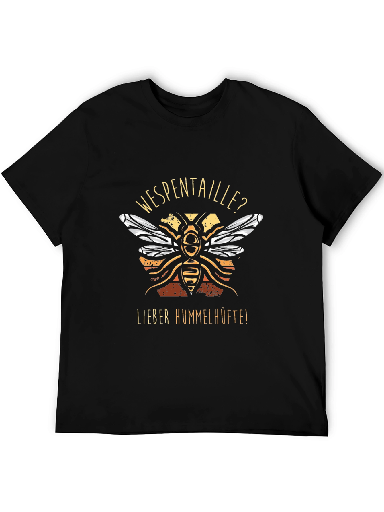 Funny Wasp Waist or Bumblebee Hips Graphic T-Shirt