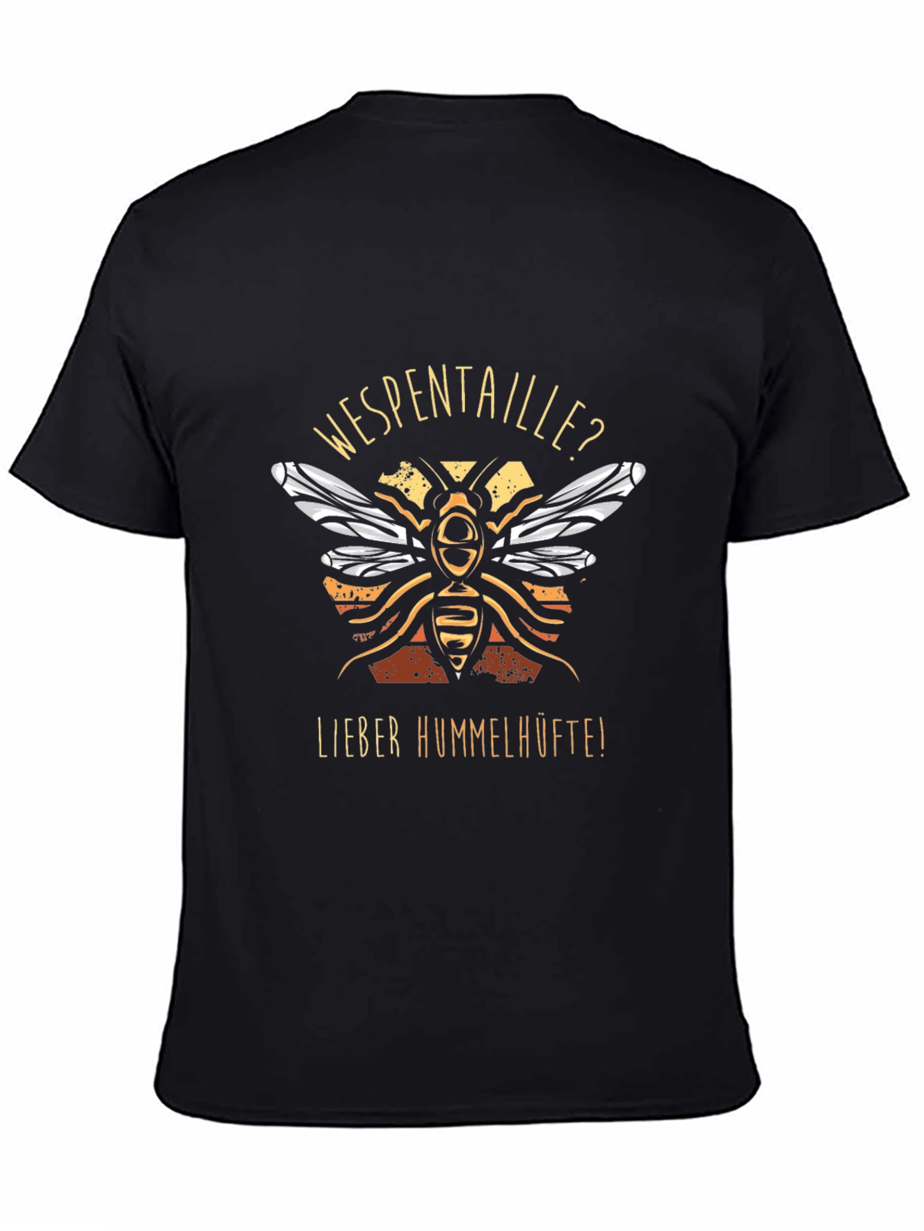 Funny Wasp Waist or Bumblebee Hips Graphic T-Shirt