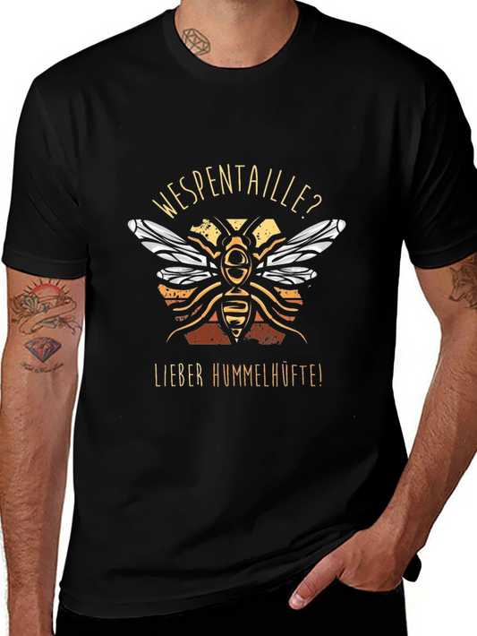 Funny Wasp Waist or Bumblebee Hips Graphic T-Shirt