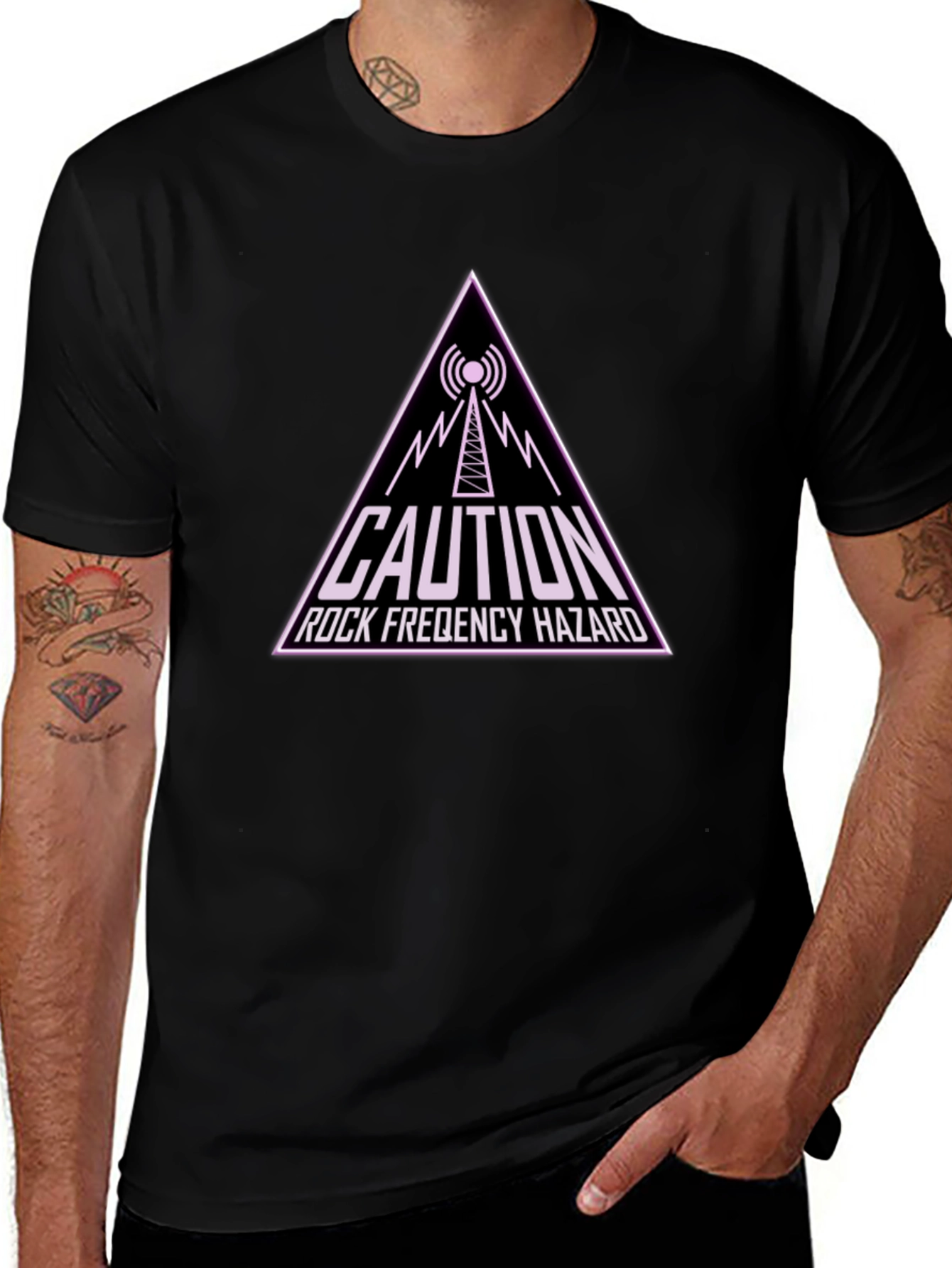 Caution Rock Frequency Hazard T-Shirt