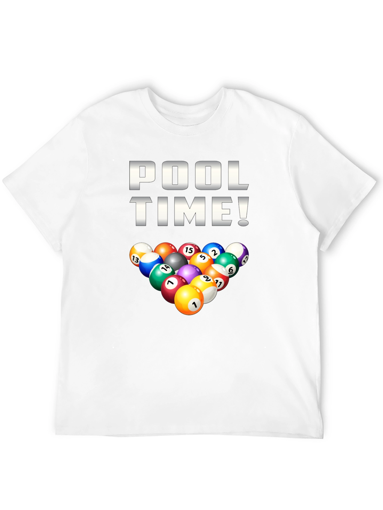 Pool Time Billiards Graphic T-Shirt