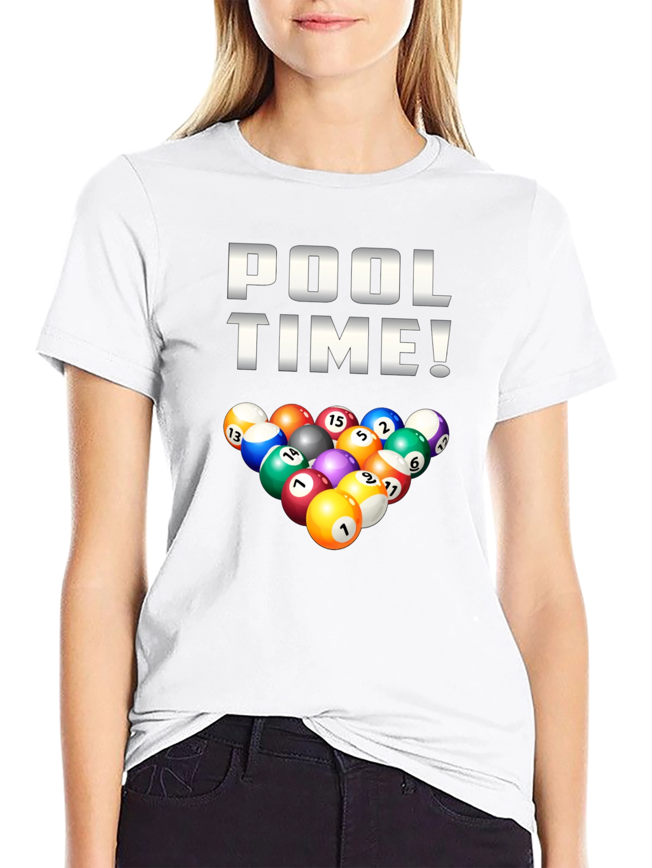 Pool Time Billiards Graphic T-Shirt