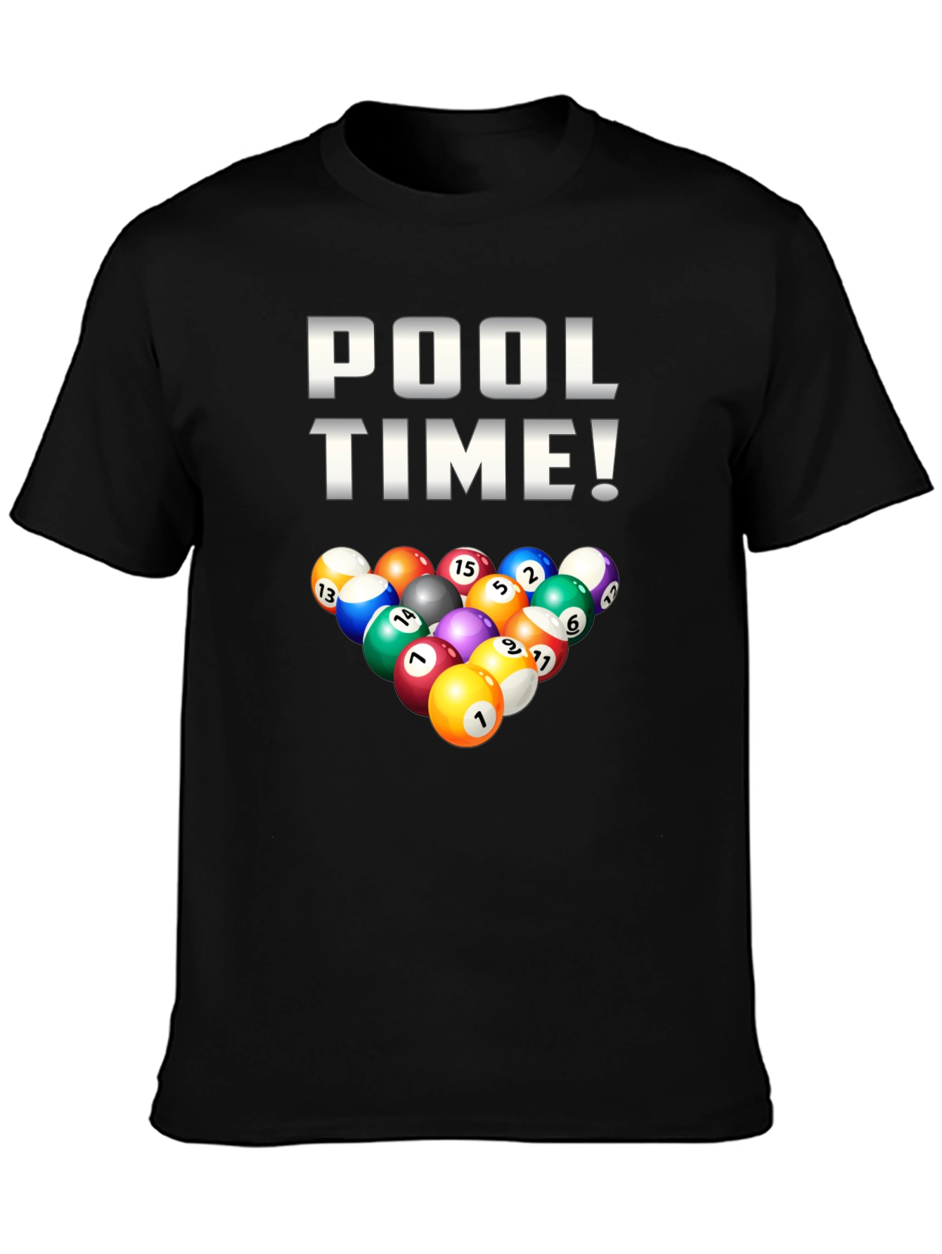 Pool Time Billiards Graphic T-Shirt
