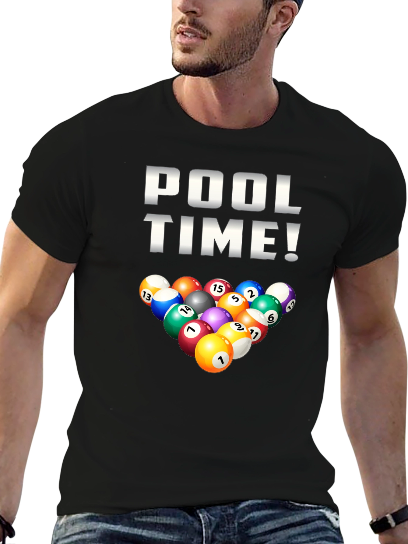 Pool Time Billiards Graphic T-Shirt