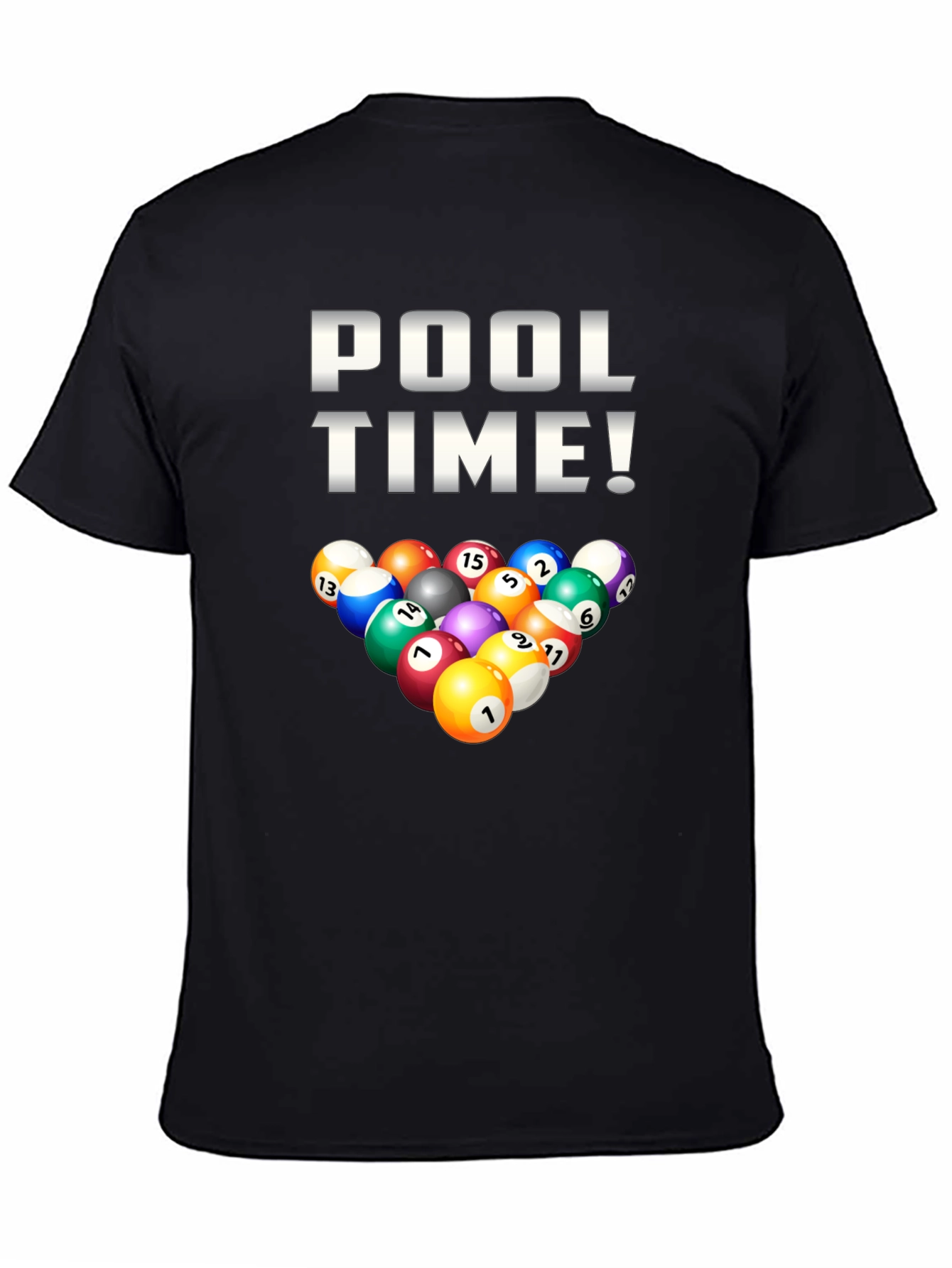 Pool Time Billiards Graphic T-Shirt