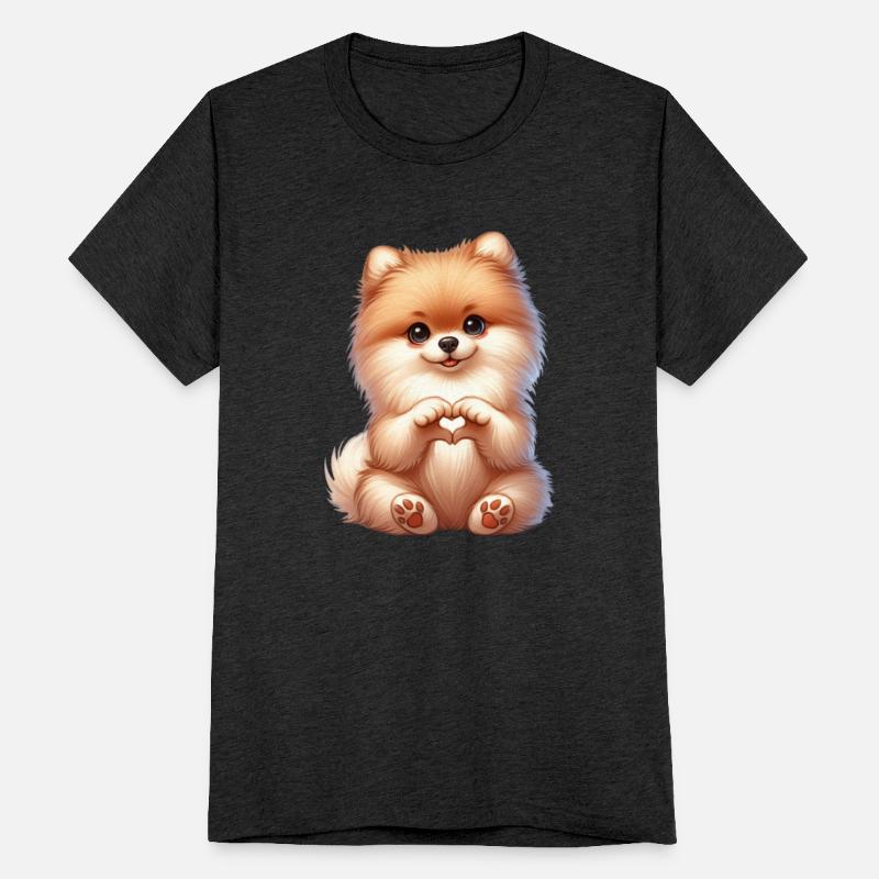 Pomeranian Love Heart Hand Sign