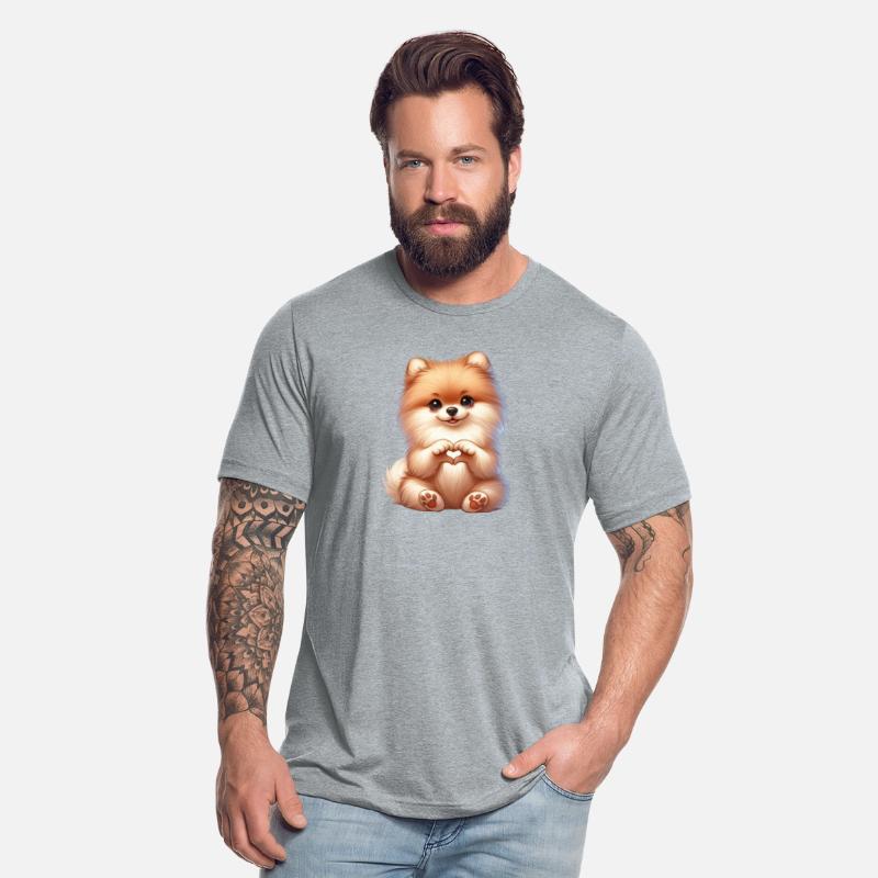 Pomeranian Love Heart Hand Sign