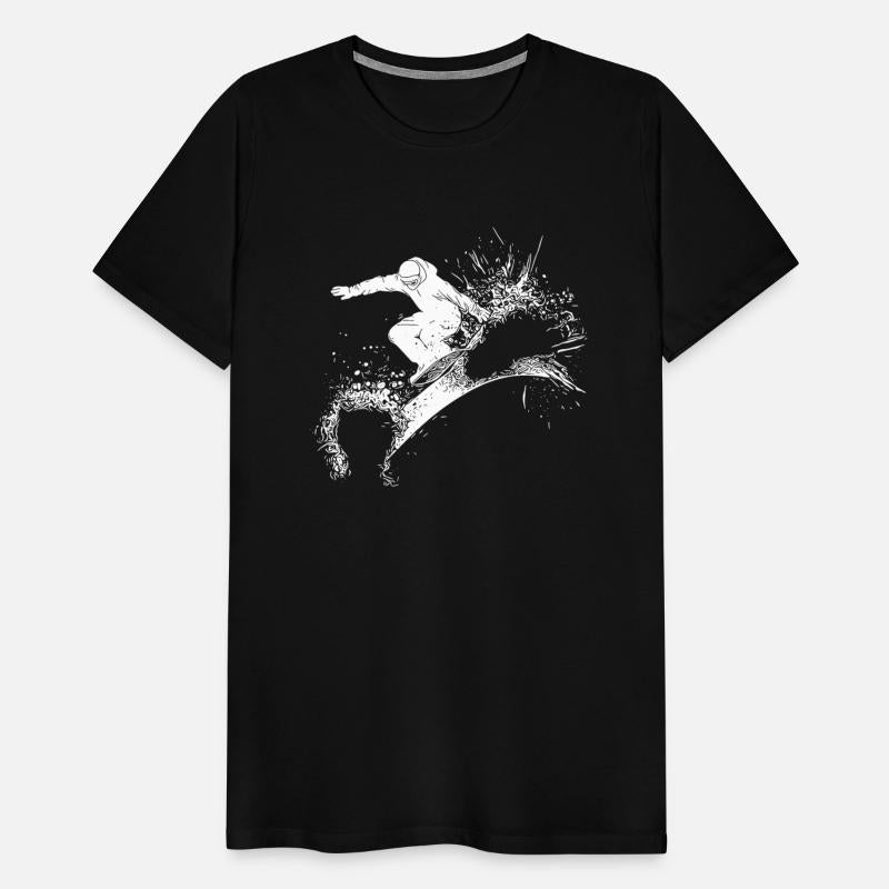 Powder Snow Jump Style Move Badass Snowboard