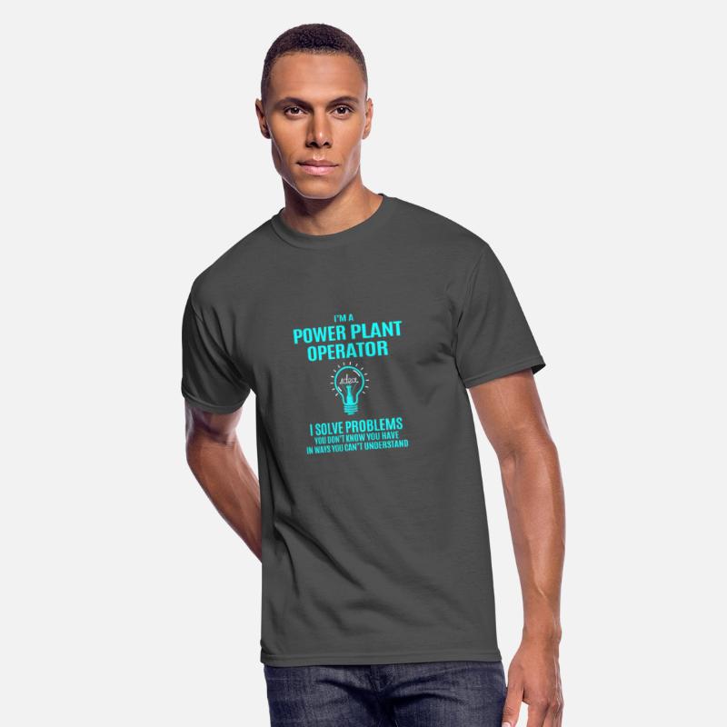 Power Plant Operator T Shirt - I Solve Problems Gi