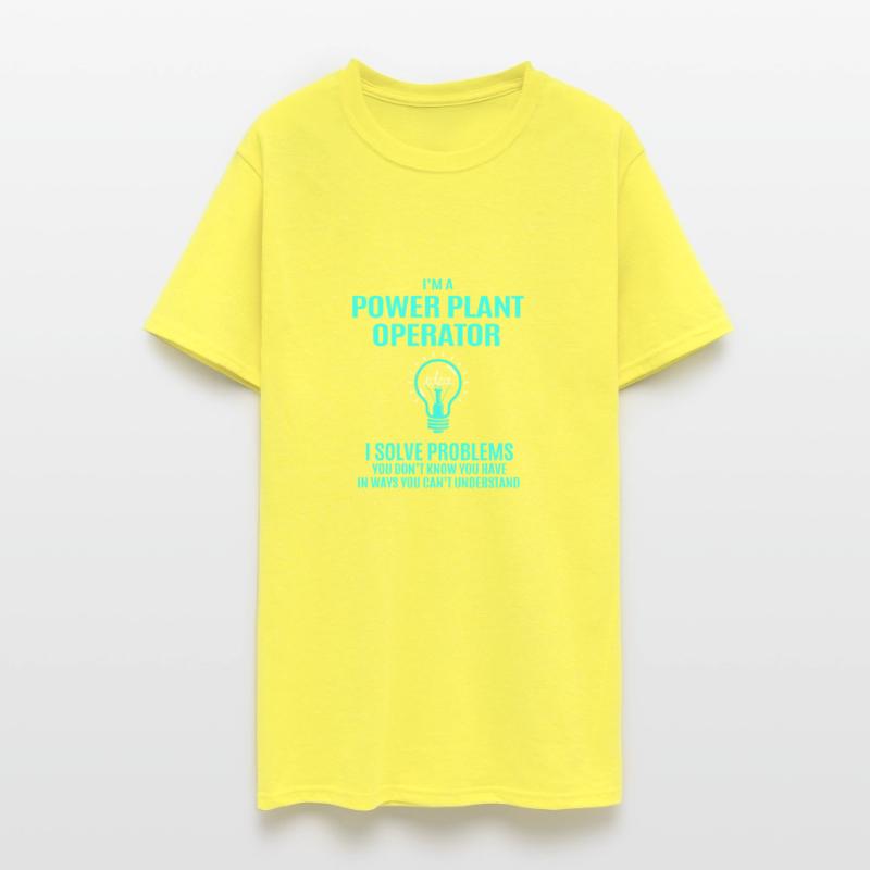Power Plant Operator T Shirt - I Solve Problems Gi