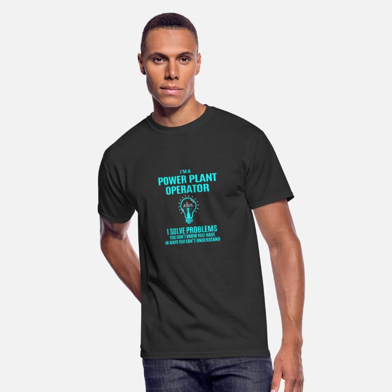 Power Plant Operator T Shirt - I Solve Problems Gi