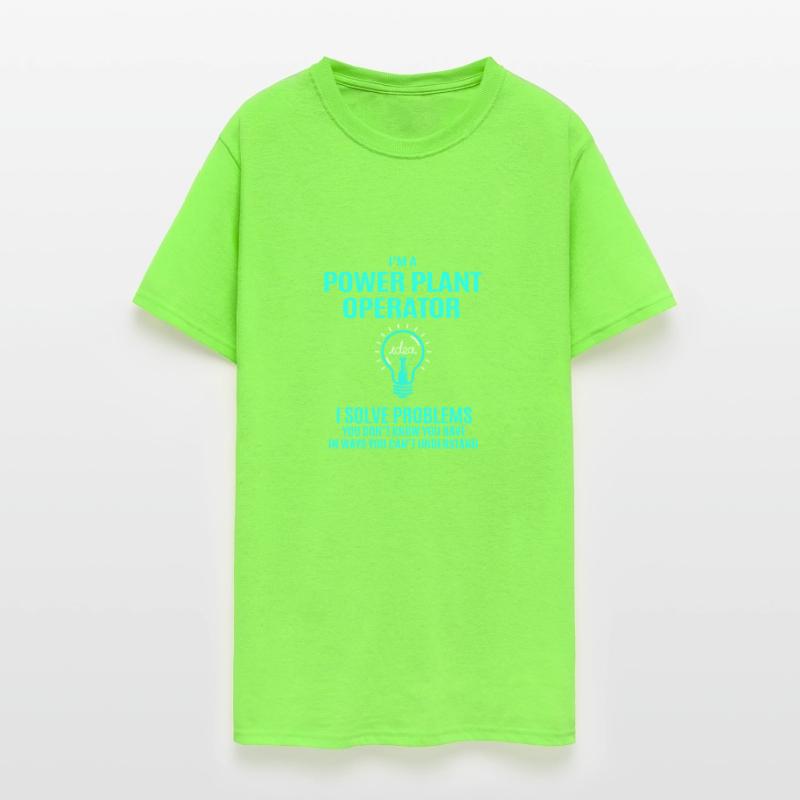Power Plant Operator T Shirt - I Solve Problems Gi