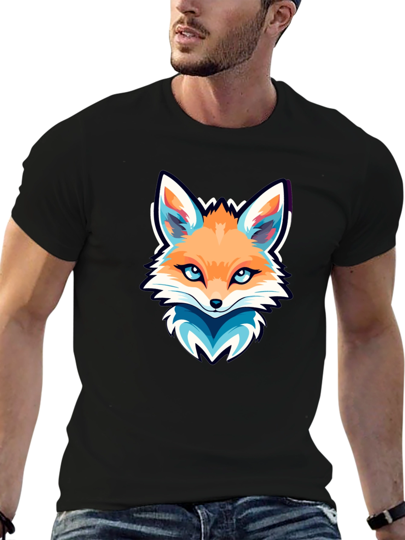 Fox Graphic Tee - Cool Animal Design