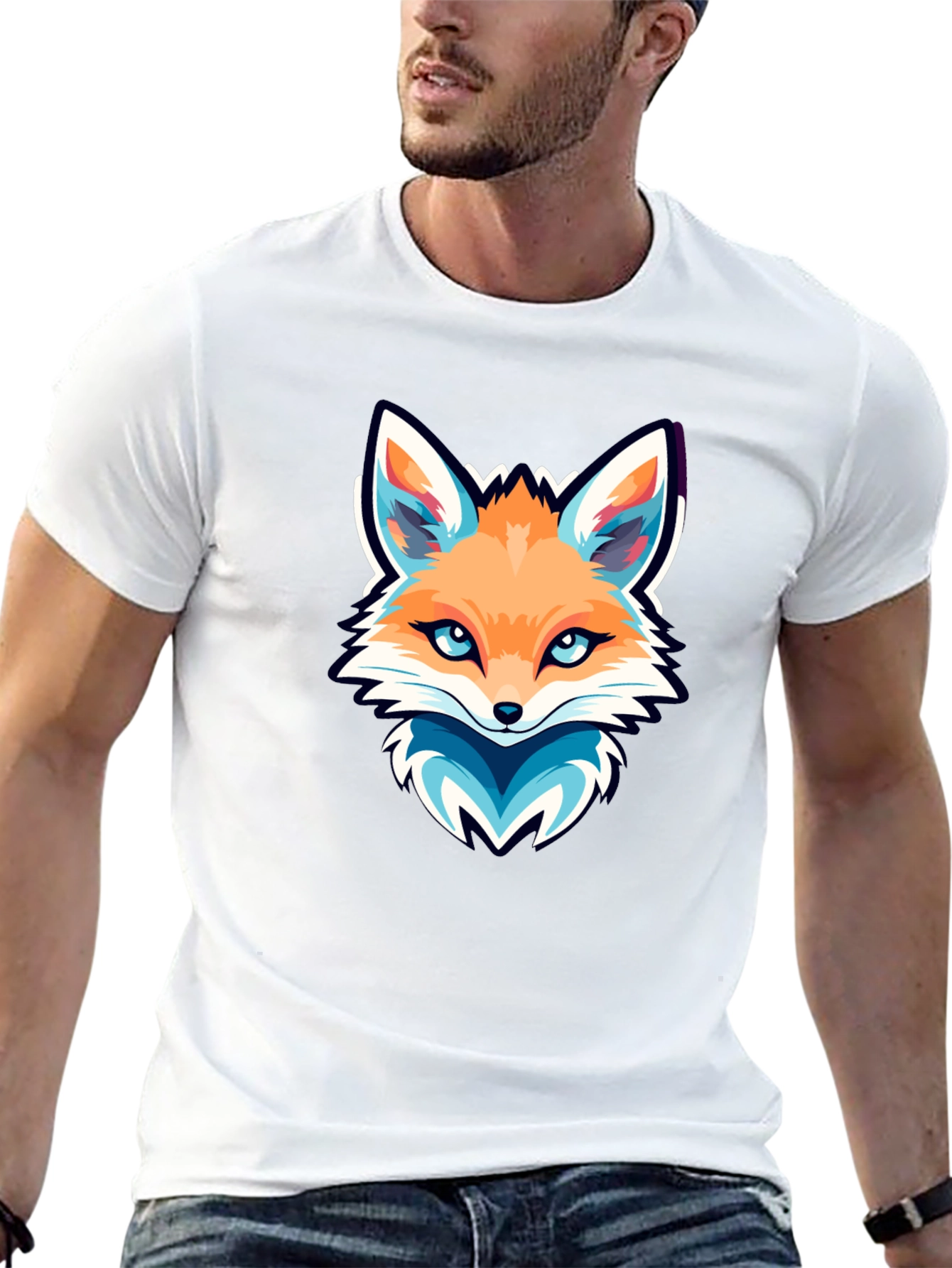 Fox Graphic Tee - Cool Animal Design