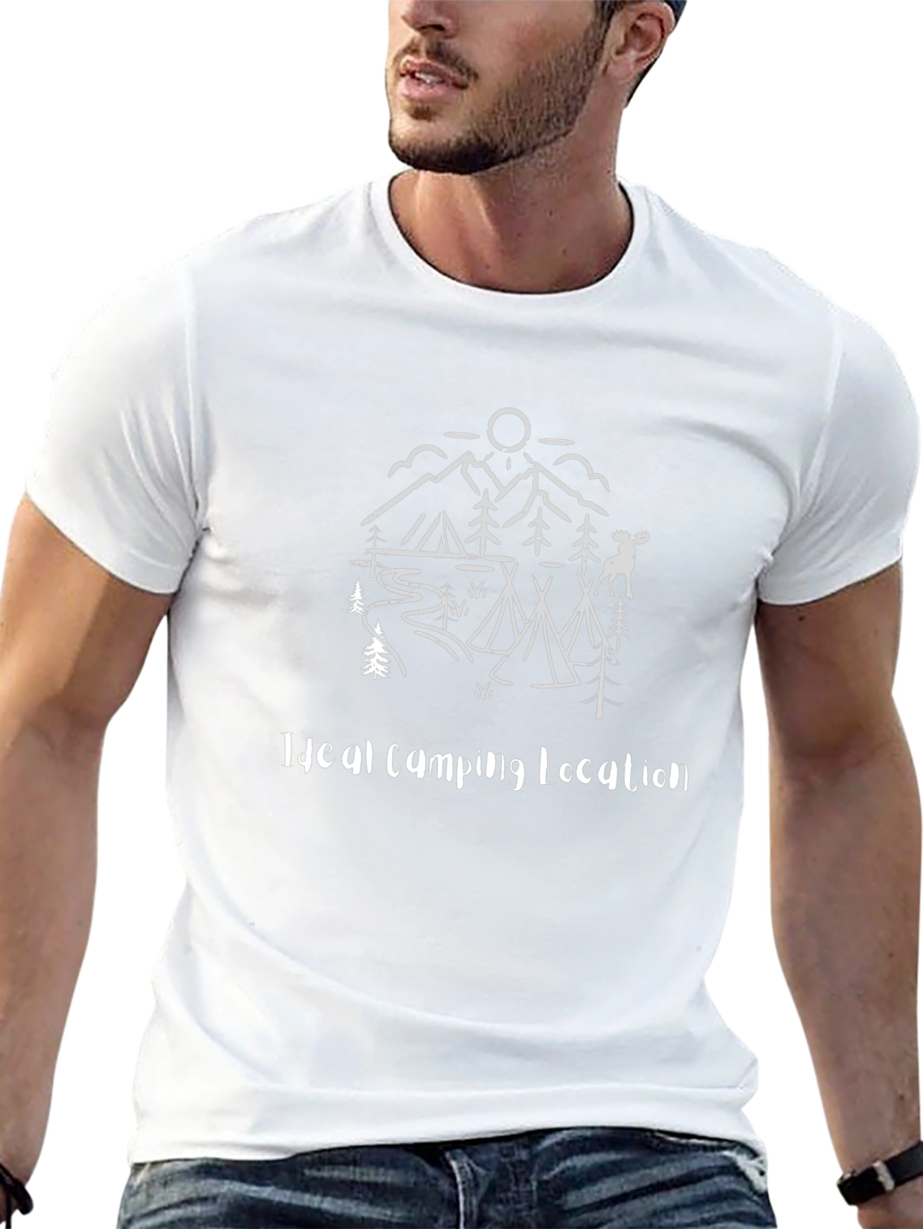 Ideal Camping Location Graphic Tee