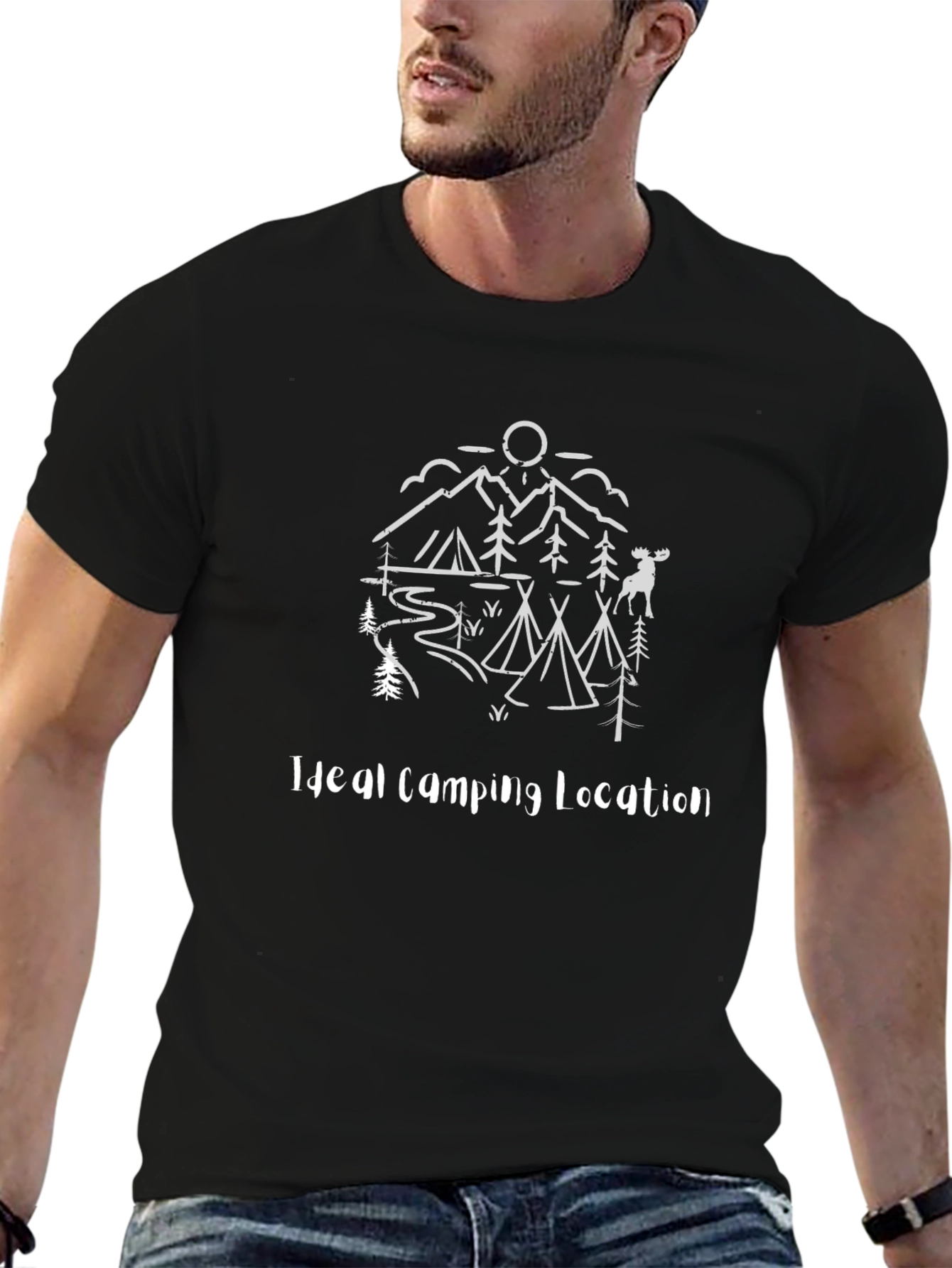 Ideal Camping Location Graphic Tee