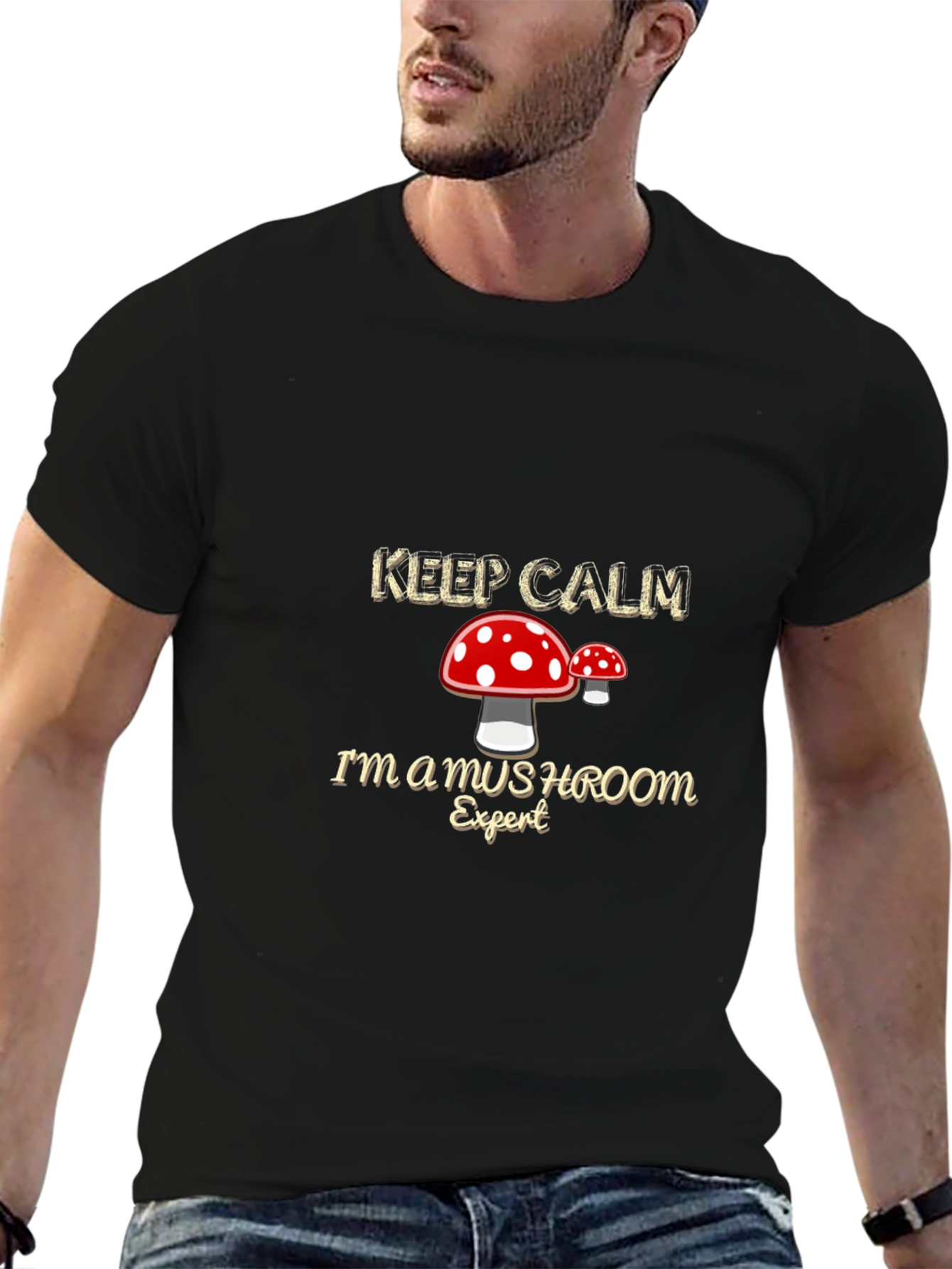 Mushroom Expert Graphic T-Shirt