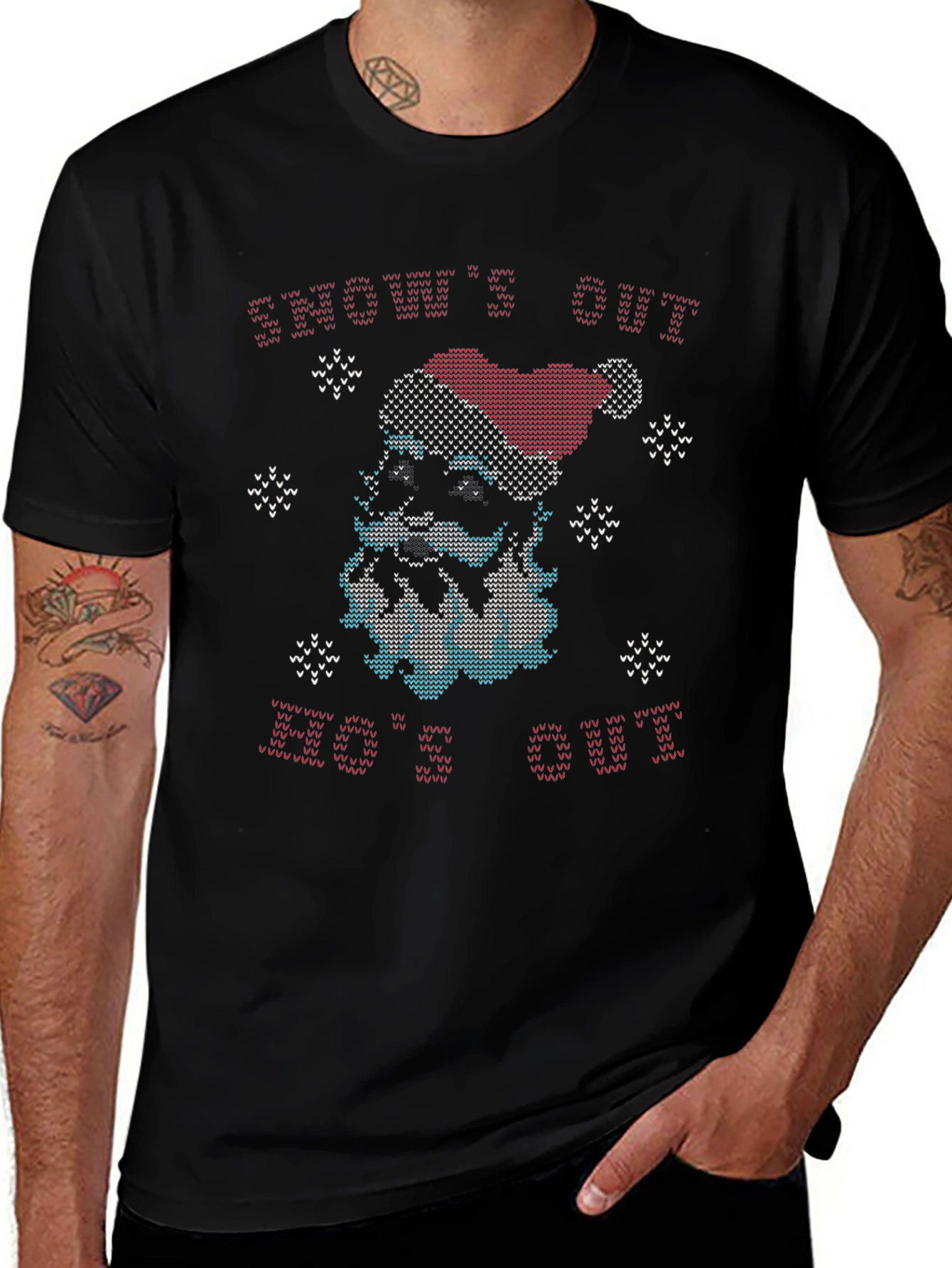 Snows Out Bros Out Christmas Sweater T-Shirt