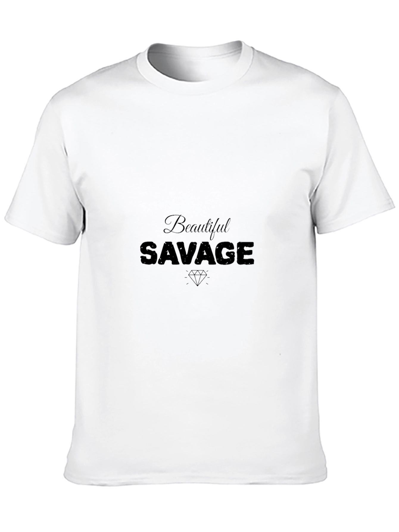 Beautiful Savage Black Graphic T-Shirt
