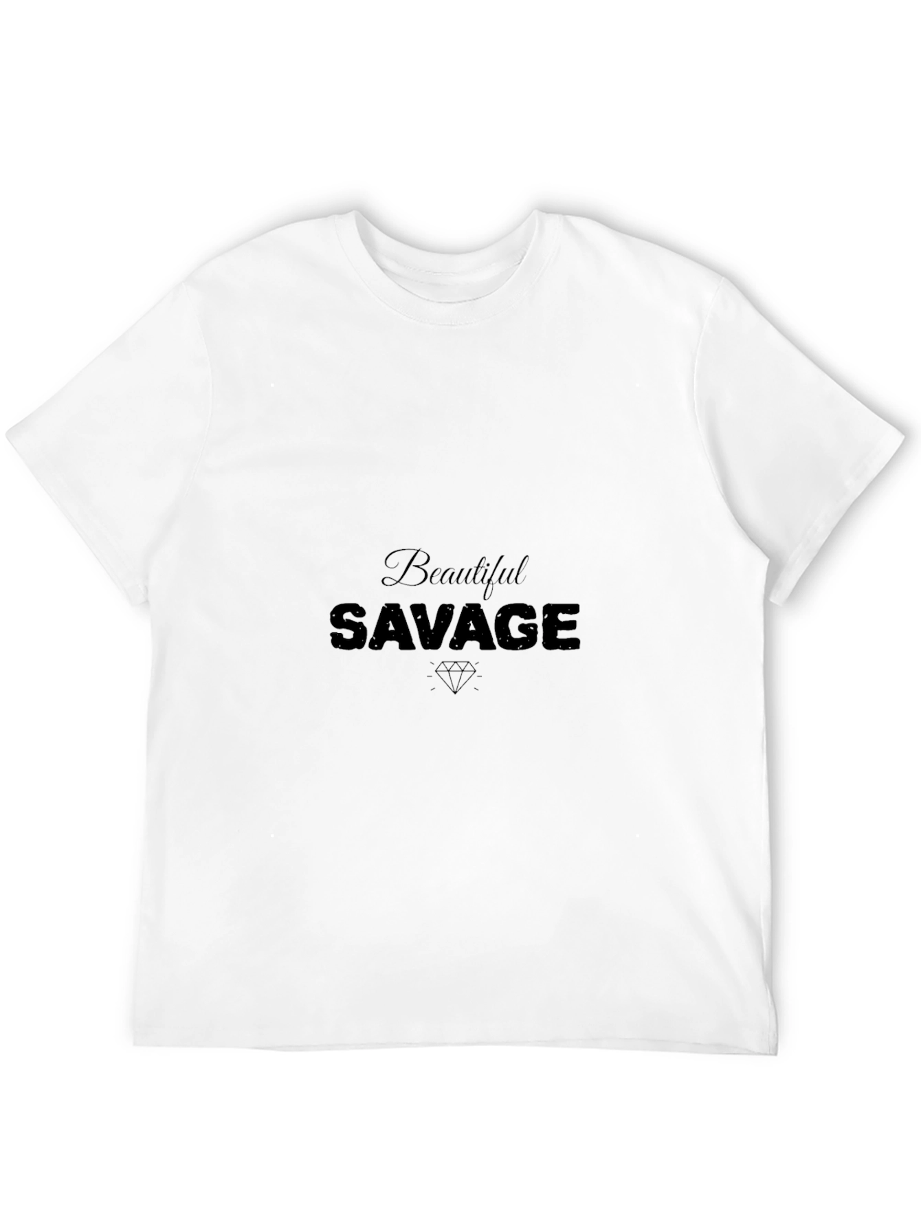 Beautiful Savage Black Graphic T-Shirt